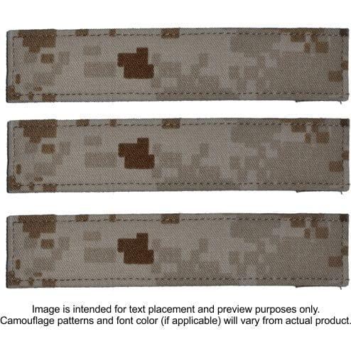 3 Piece Custom Name Tape Set w/ Hook Fastener Backing - Desert Marpat - Image 3