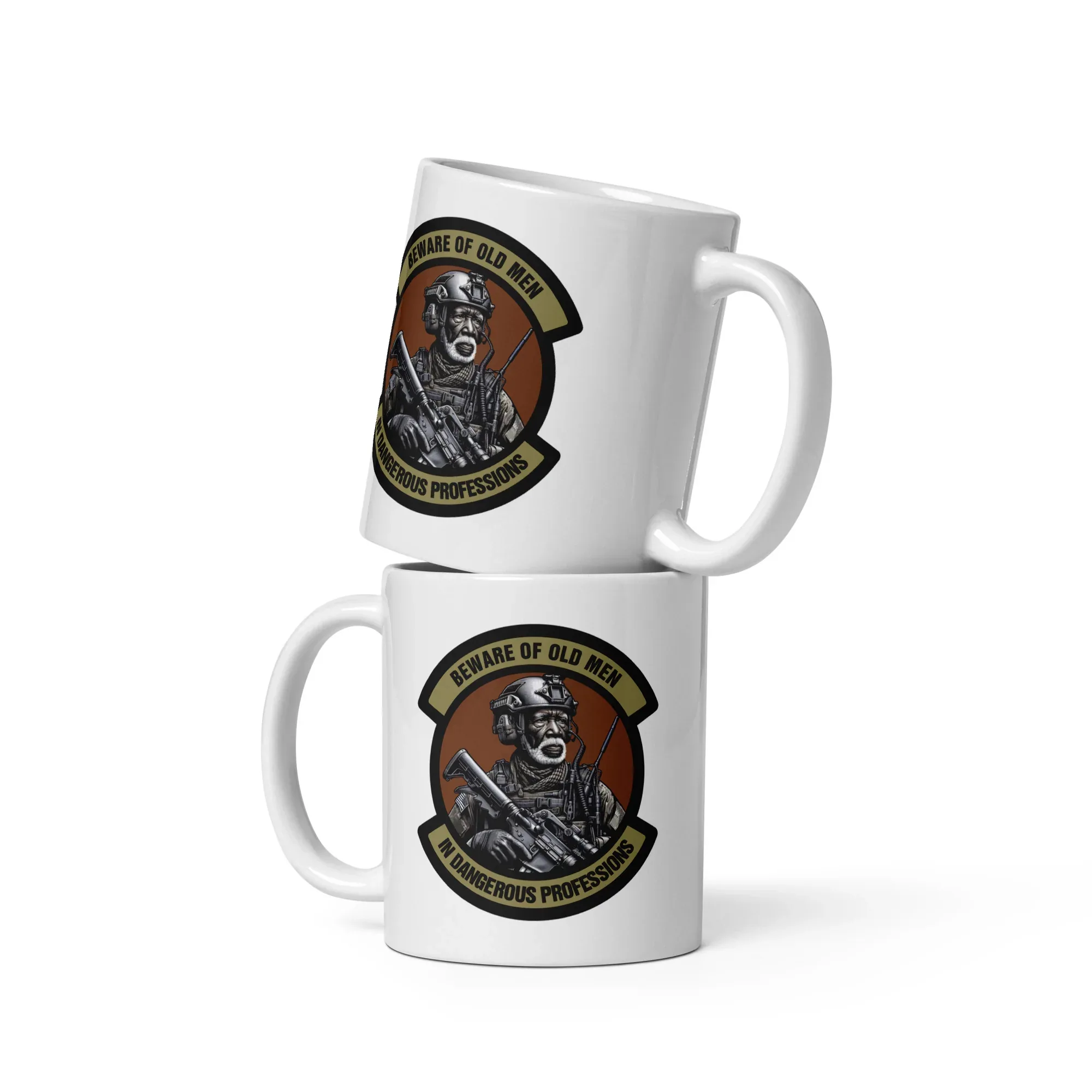 African American version of Beware of Old Men - In Dangerous Professions - Ceramic Mug - Image 2