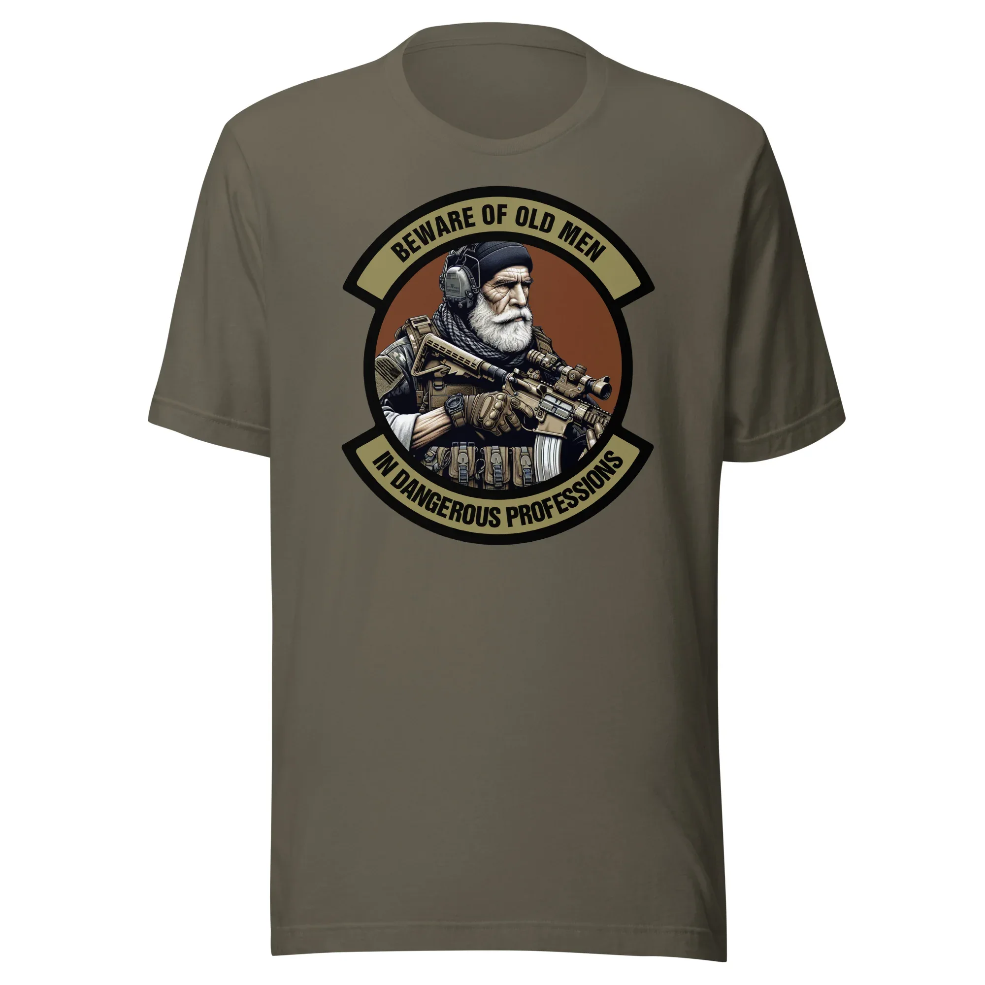 Beware of Old Men - In Dangerous Professions - Unisex t-shirt - Image 3