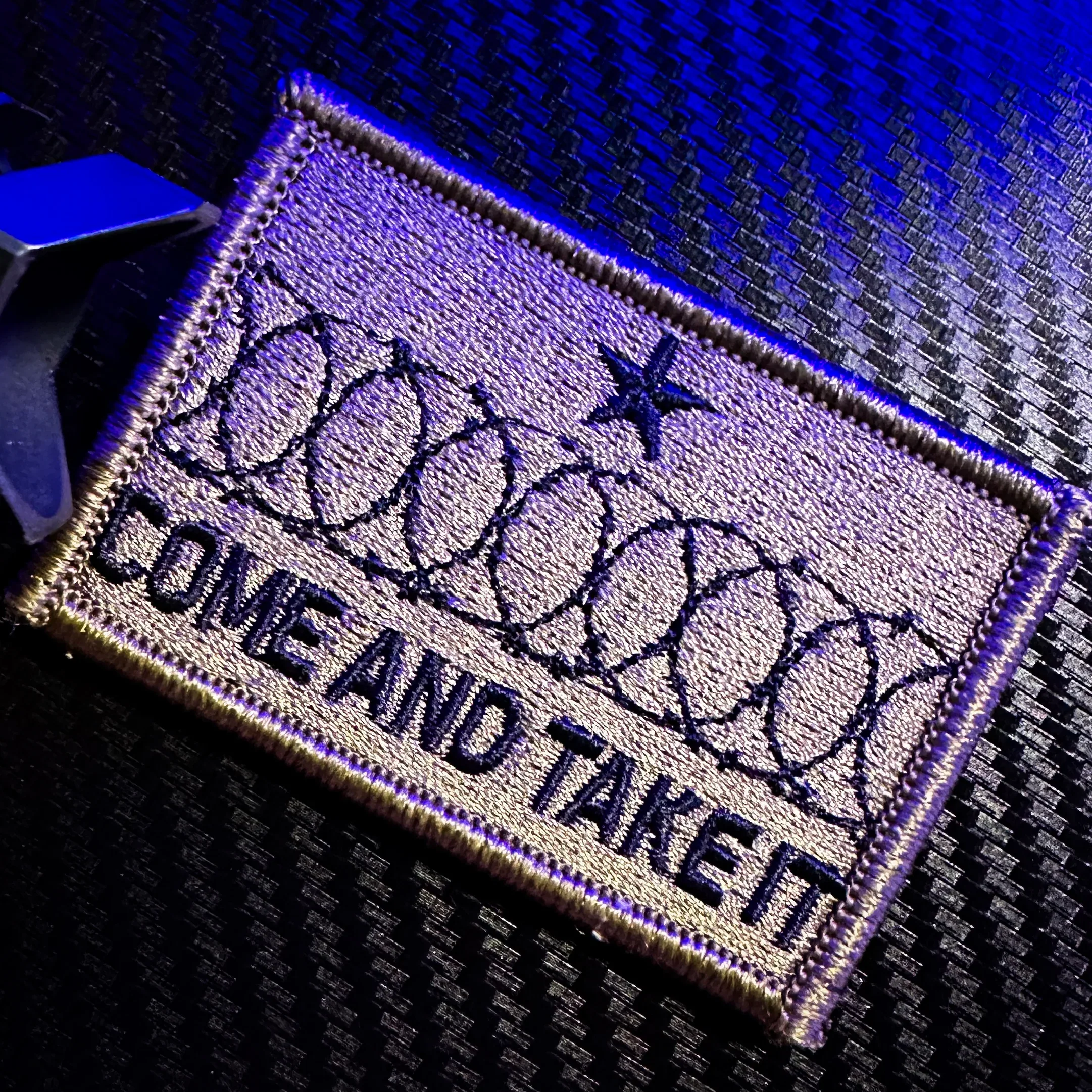 Come And Take It Texas Border Wall Barbed Wire - 2x3 Patch - Image 5