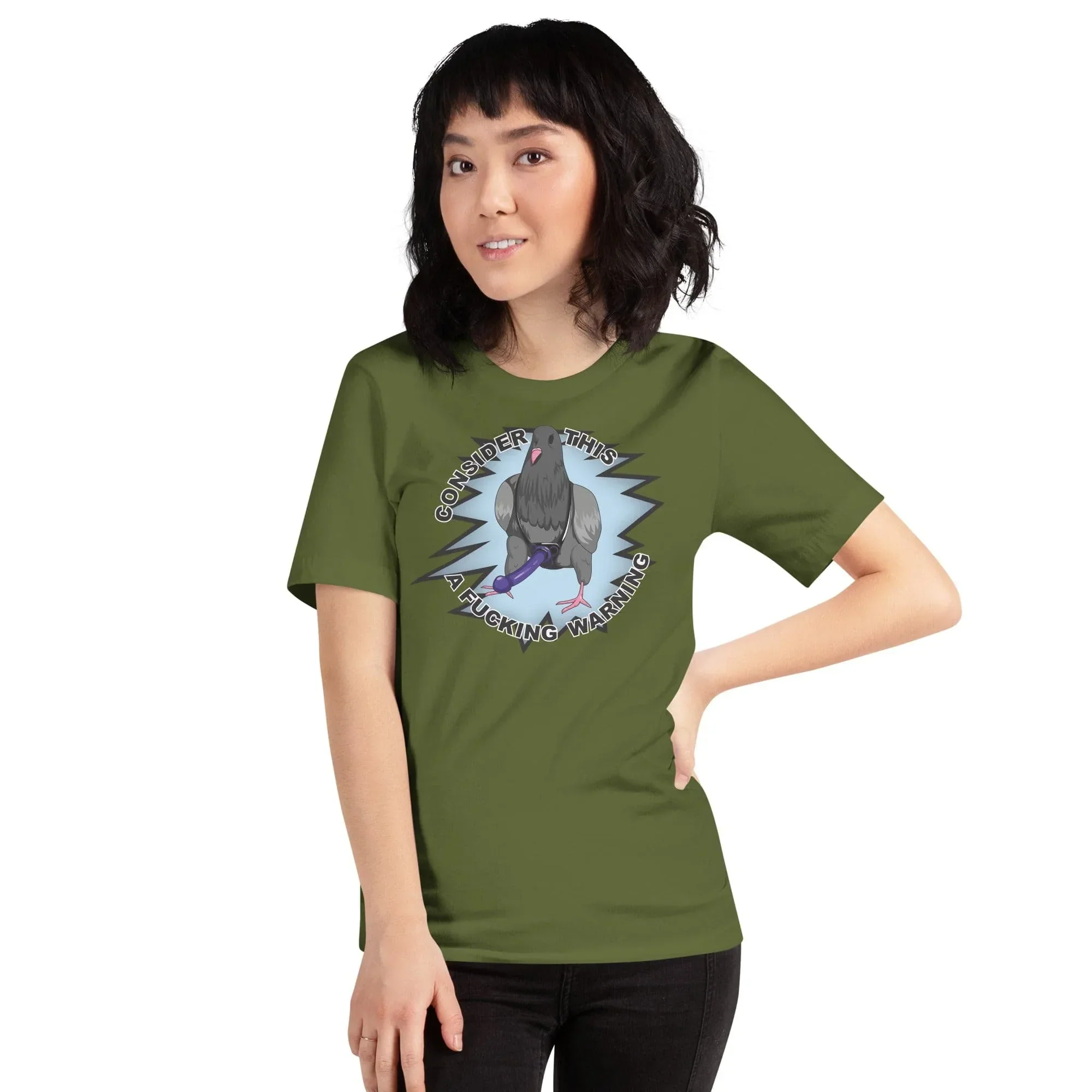 Consider This A Fucking Warning Pigeon - T-shirt - Image 17