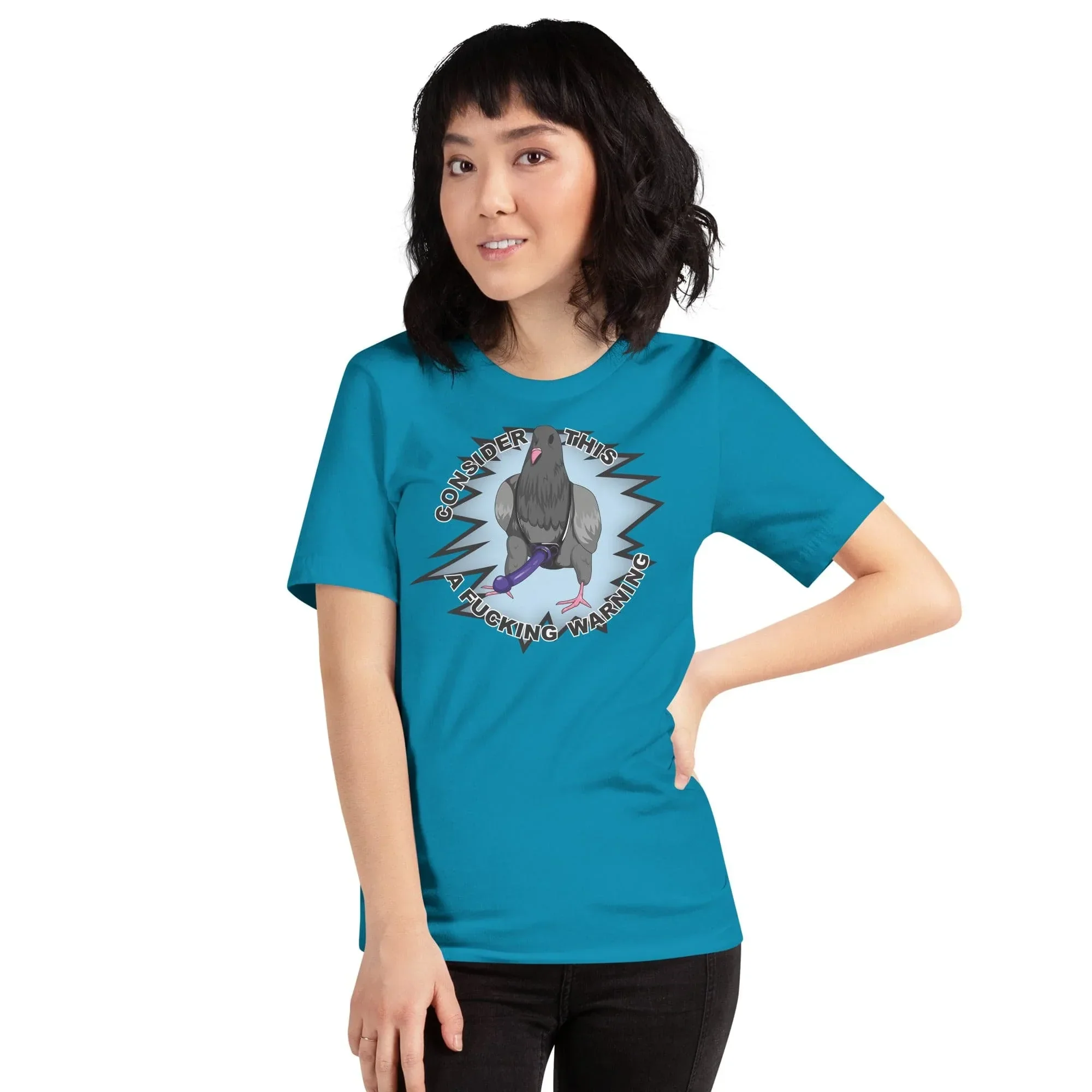 Consider This A Fucking Warning Pigeon - T-shirt - Image 21