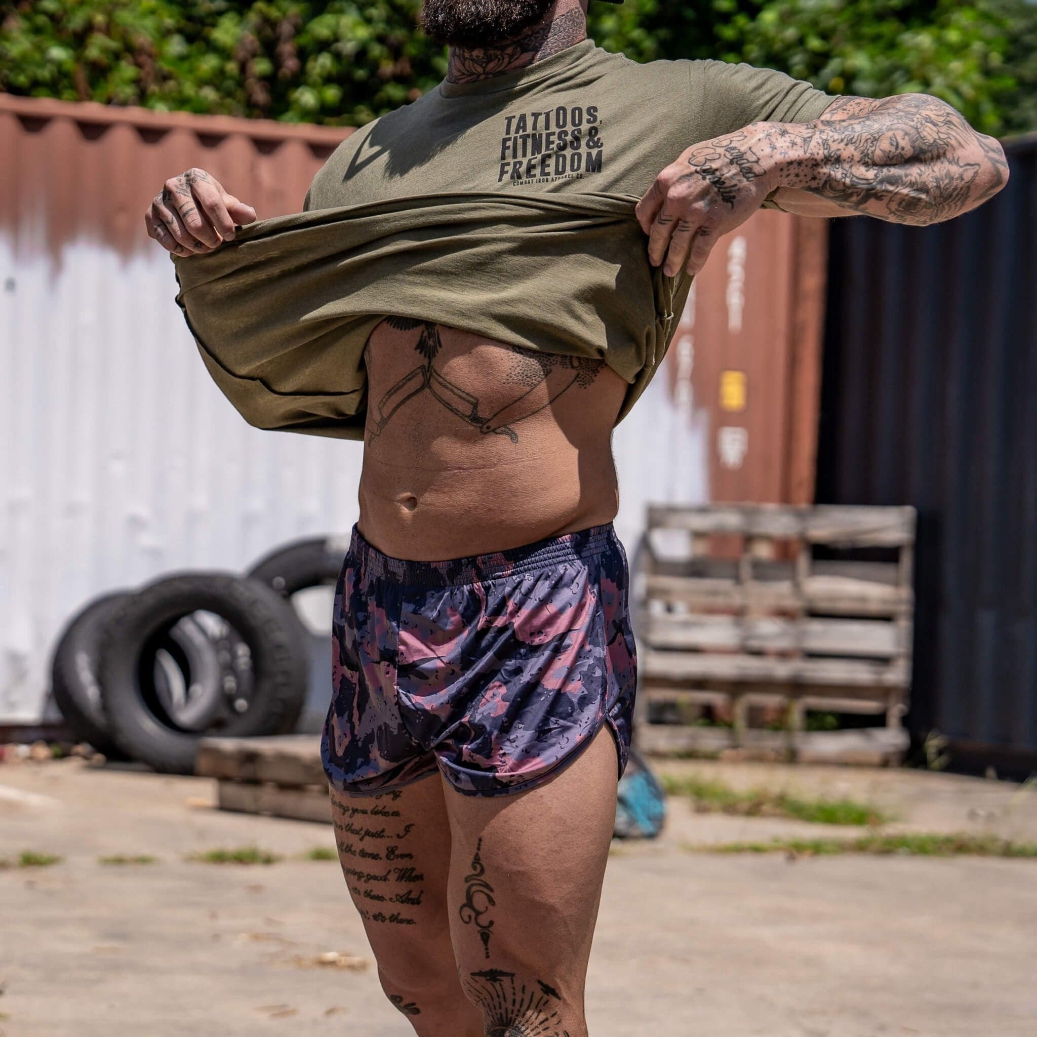 Copenhagen Camo Ranger Panty Silkies Training Shorts | 2.5" - Combat Iron Apparel Co. - Image 8