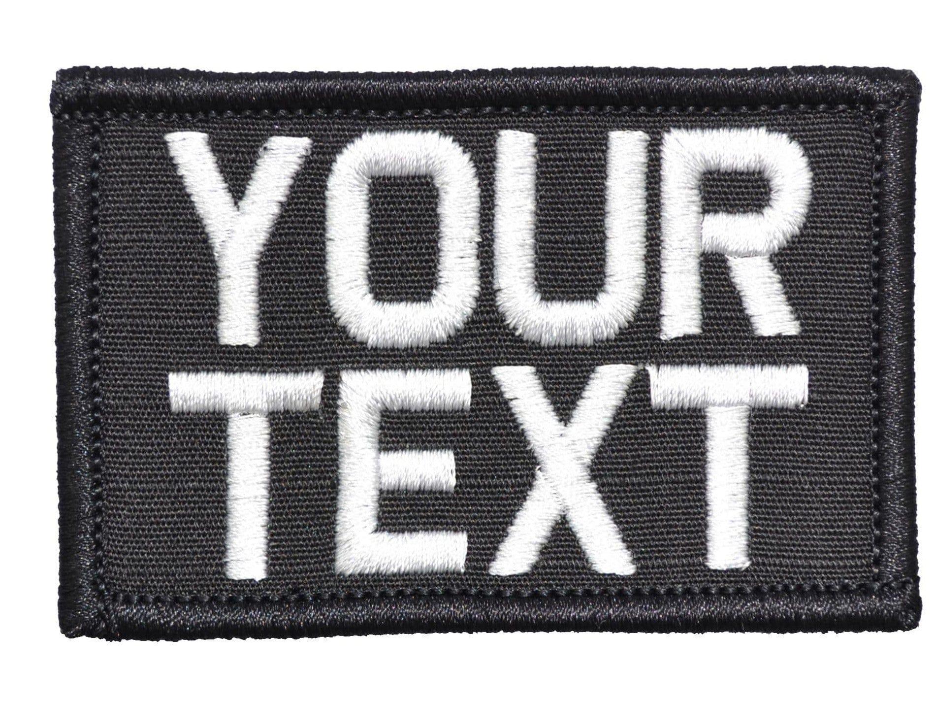 Custom Text Patch - 2x3 - Easily Create your own patches! Add your text, choose the colors and done! - Image 13