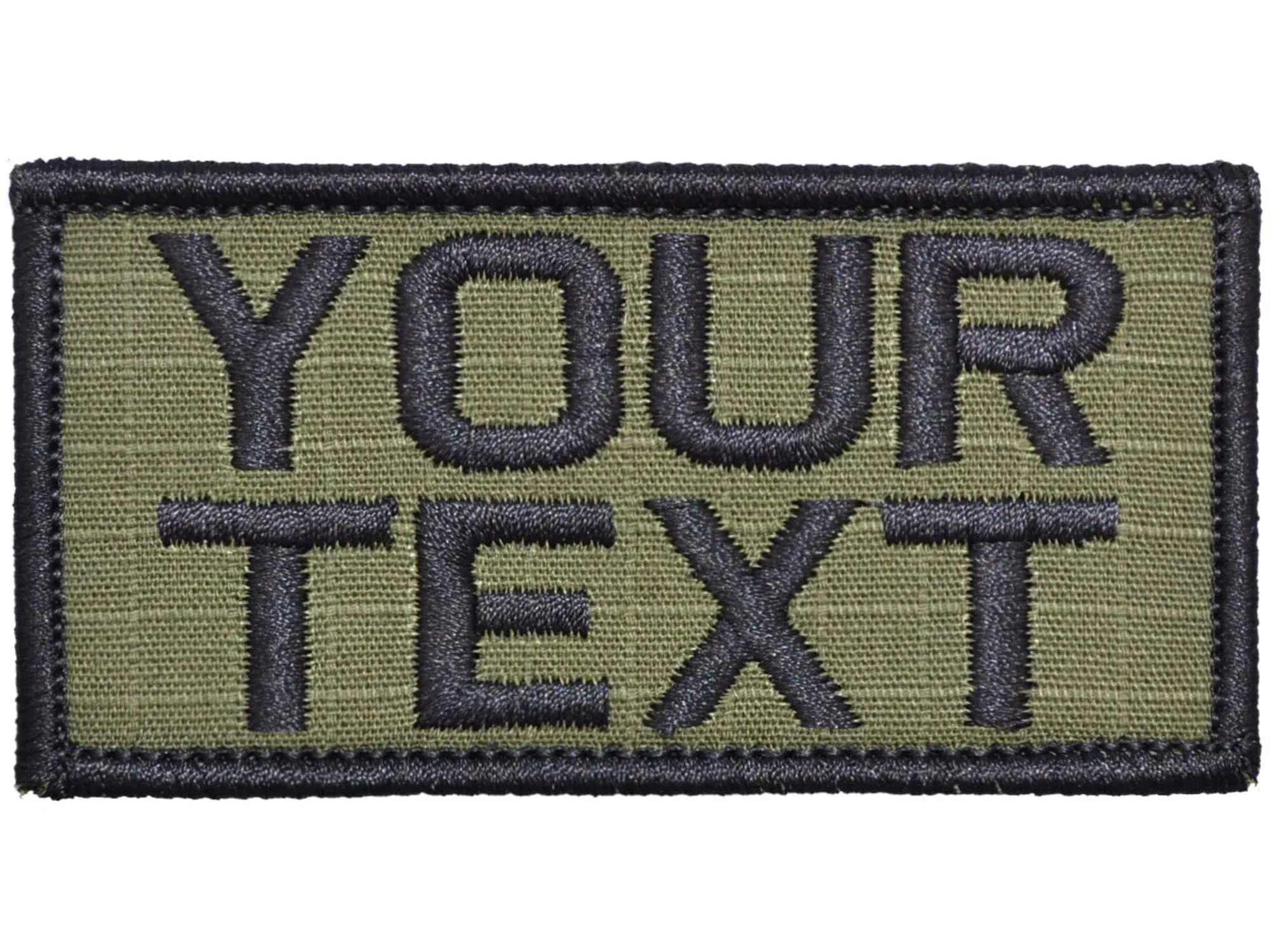 Custom Text Patch - 2x4 - Create your own patches! Add your text, choose the colors and done!