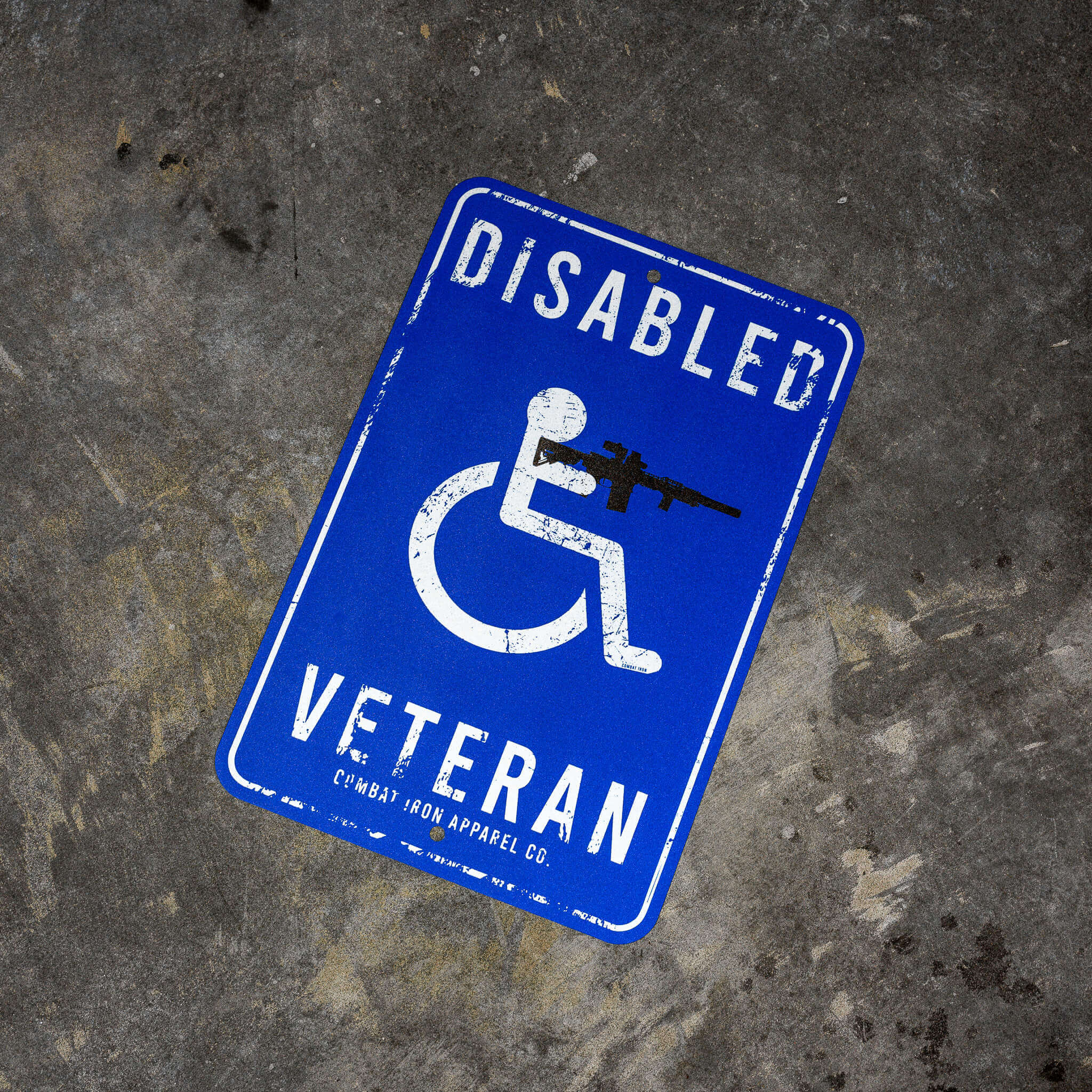 Disabled Veteran Metal Wall Mounted Sign - Combat Iron Apparel Co. - Image 4