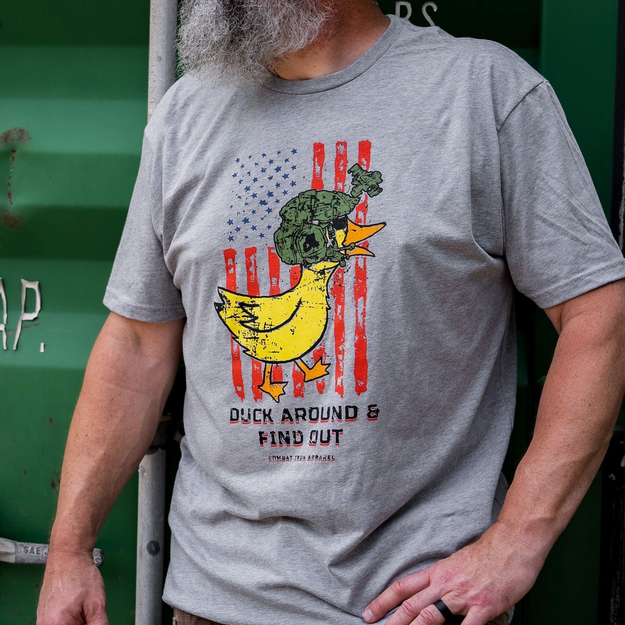 Duck Around and Find Out Men's T-Shirt - Combat Iron Apparel Co. - Image 7