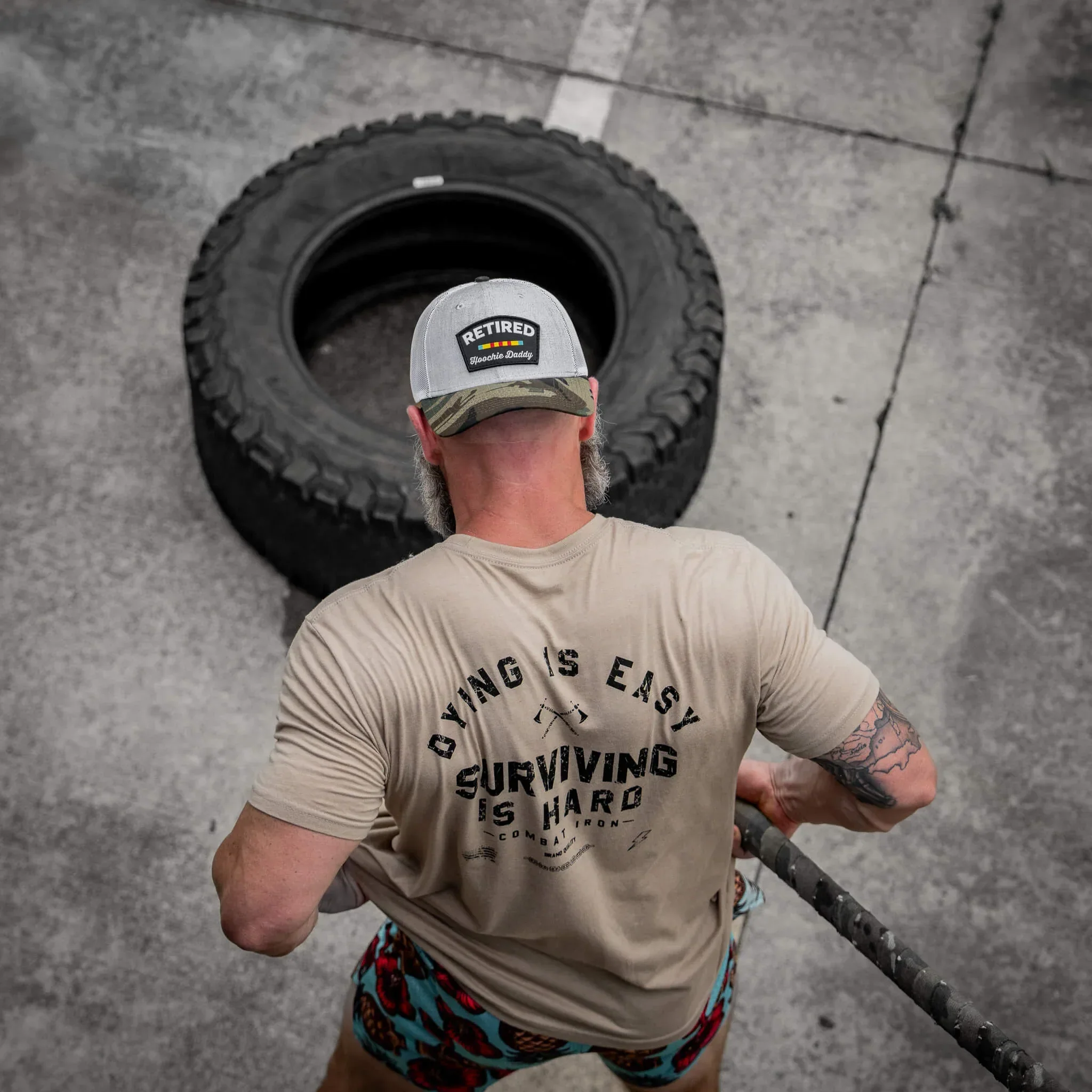 Dying is Easy. Surviving Is Hard Men's T-Shirt - Combat Iron Apparel Co. - Image 22