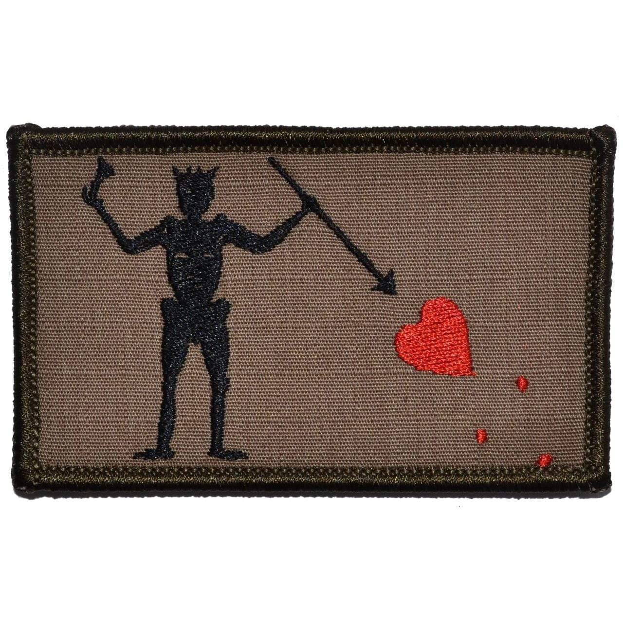Edward Teach Blackbeard Pirate Flag - 3.75x2.25 Patch - Image 4