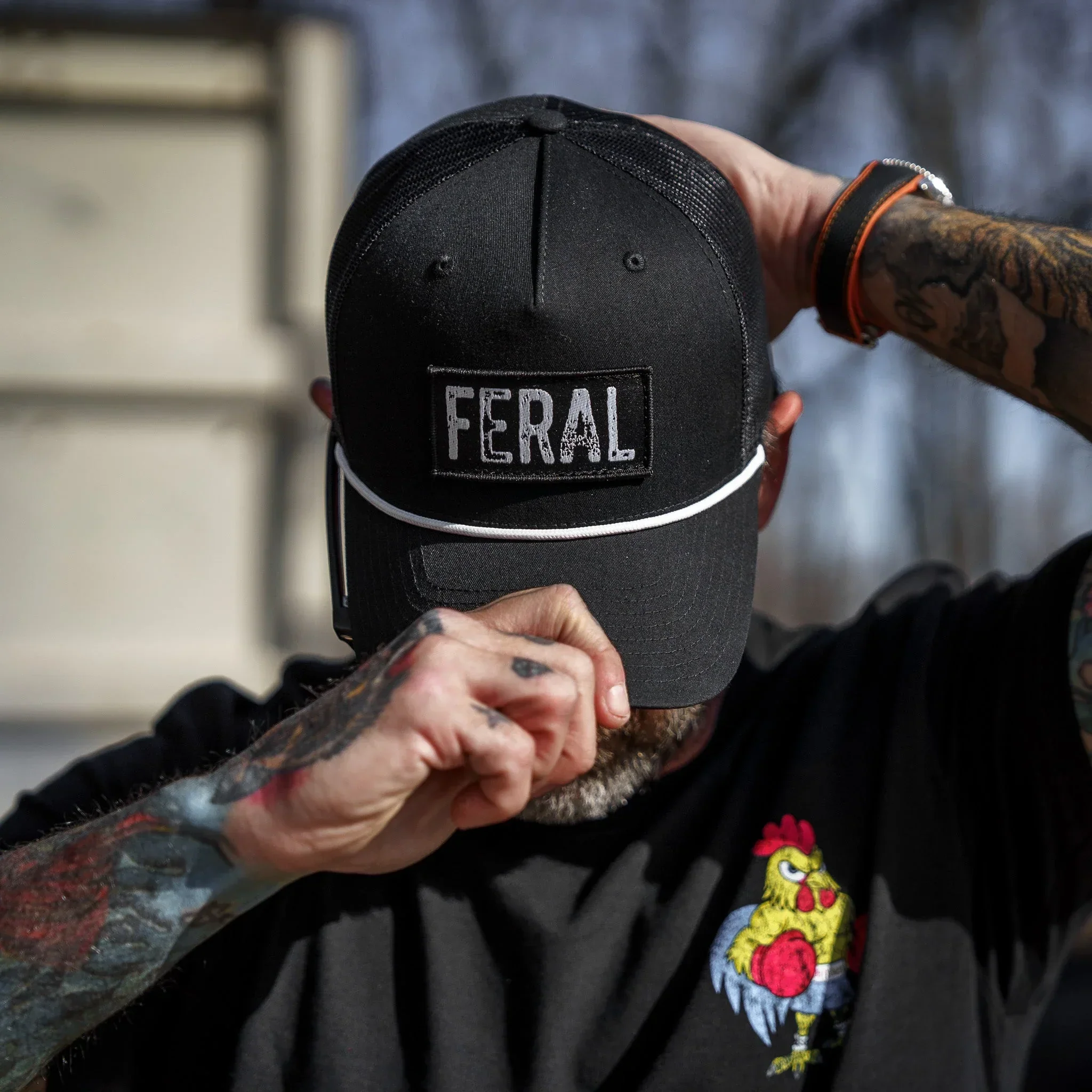 Feral Patch Rope Snapback Hat - Combat Iron Apparel Co. - Image 9