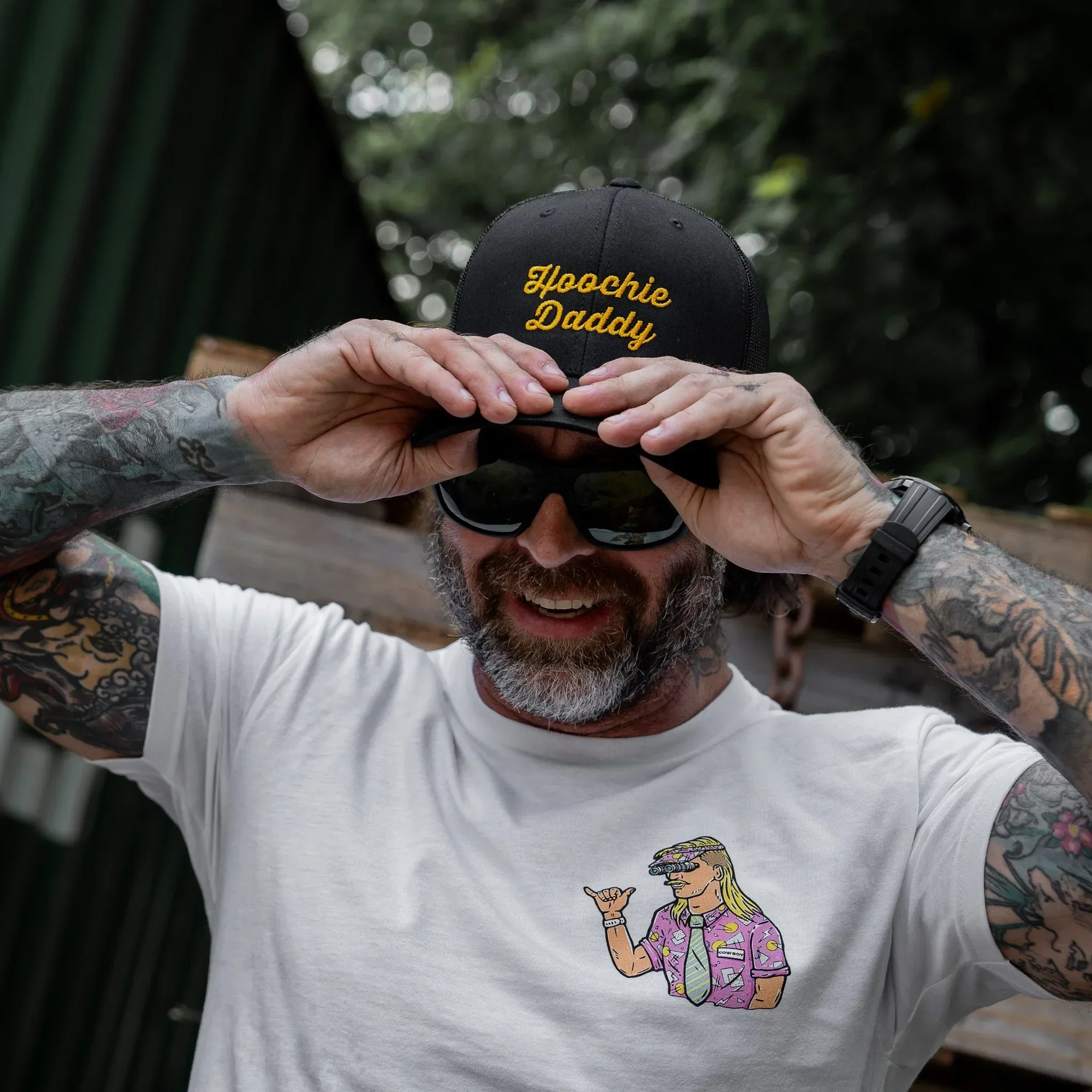 Hoochie Daddy Script Snapback Hat - Combat Iron Apparel Co. - Image 18