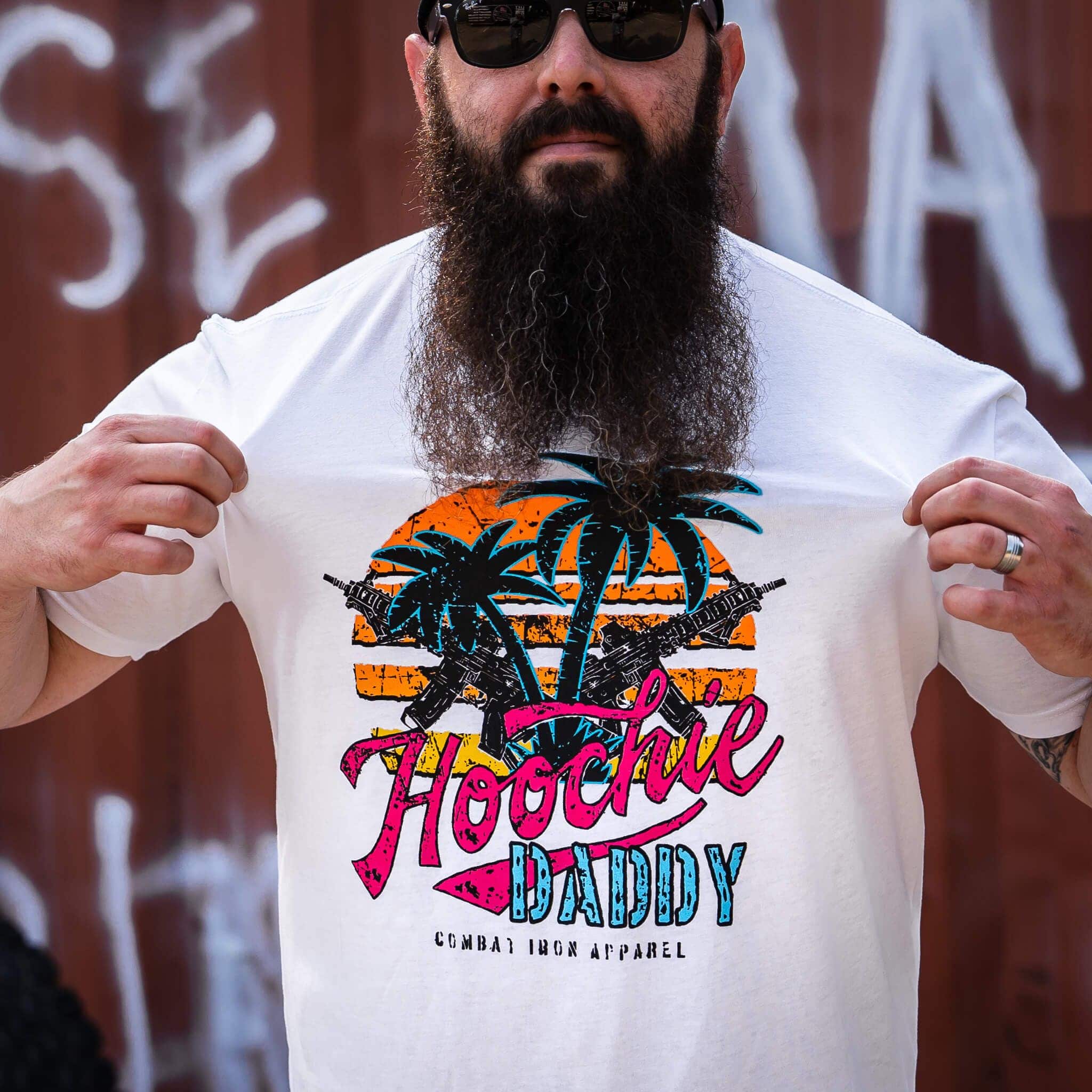 Hoochie Daddy Sunset Men's T-Shirt - Combat Iron Apparel Co. - Image 10