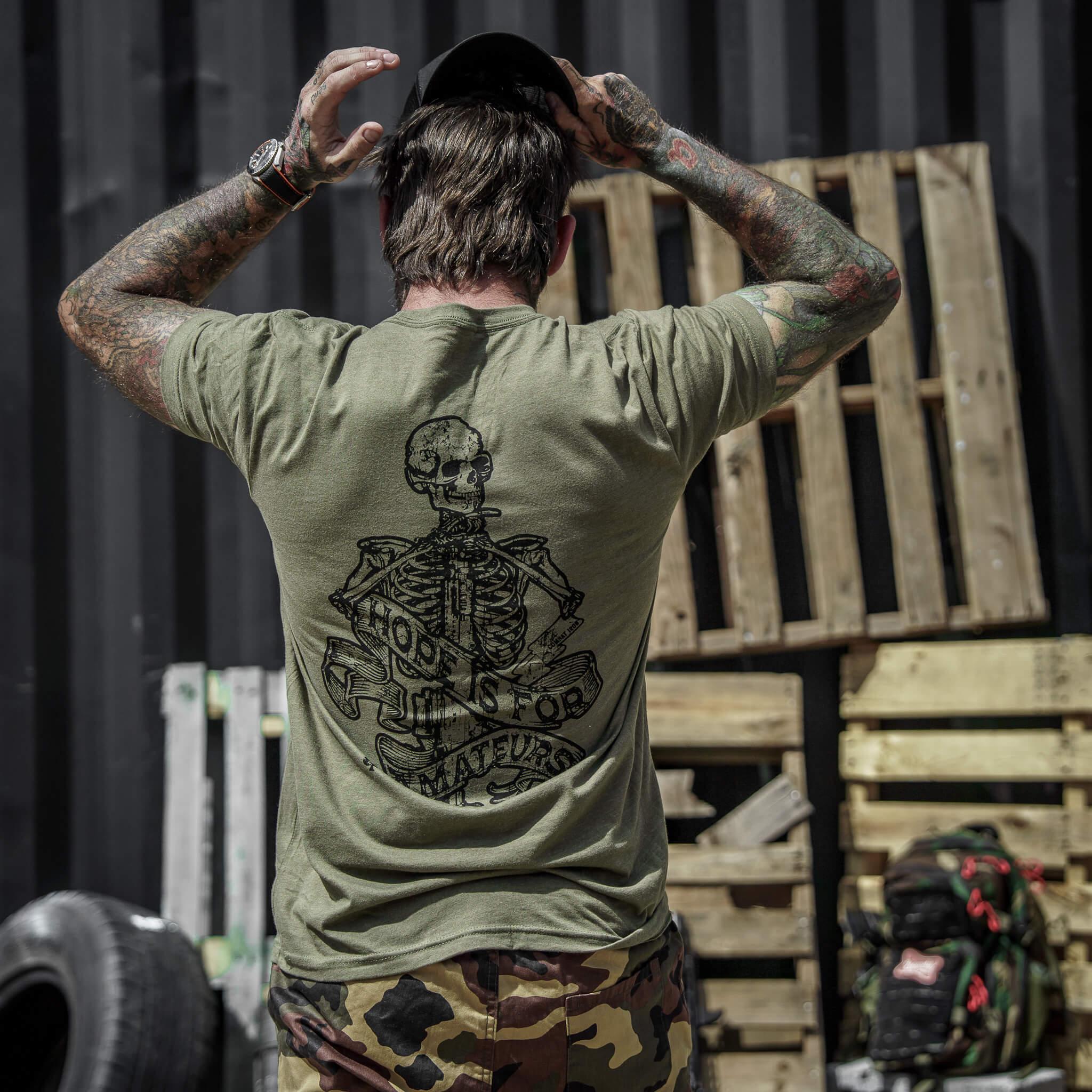 Hope Is For Amateurs Men's T-Shirt - Combat Iron Apparel Co. - Image 7