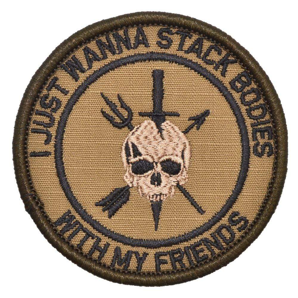 I Just Wanna Stack Bodies With My Friends - 3 inch Round Patch - Image 4