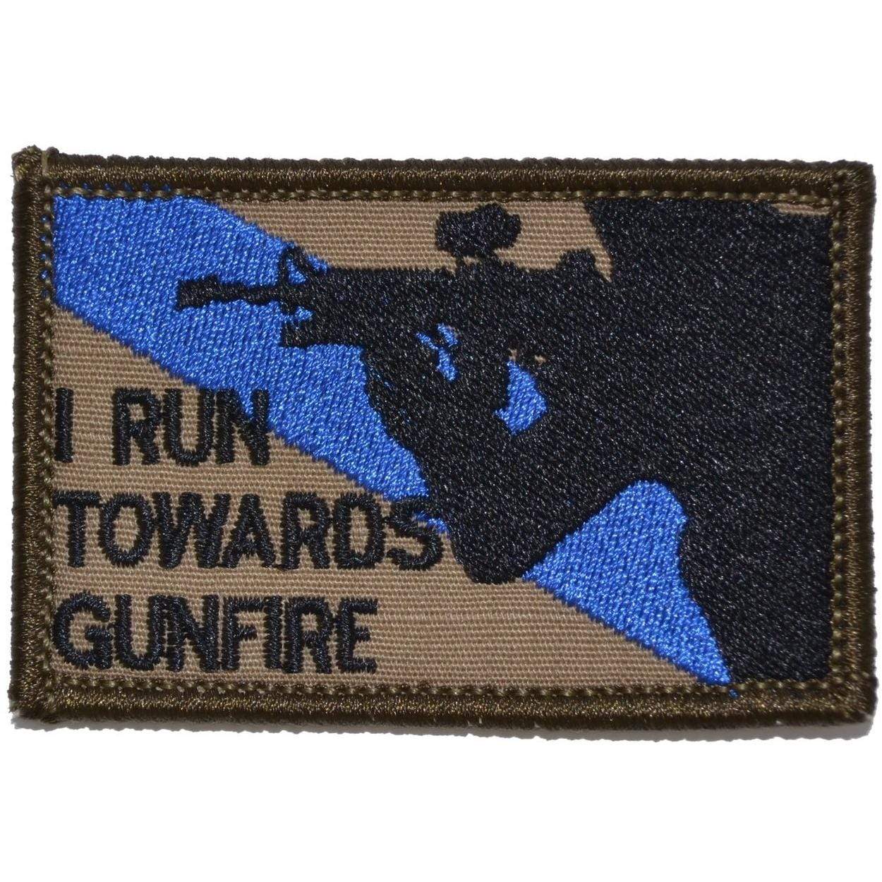 I Run Towards Gunfire - 2x3 Patch - Image 3