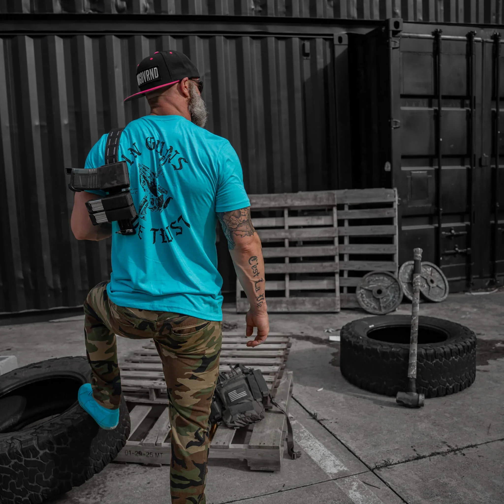 In Guns We Trust Men's T-Shirt - Combat Iron Apparel Co. - Image 12
