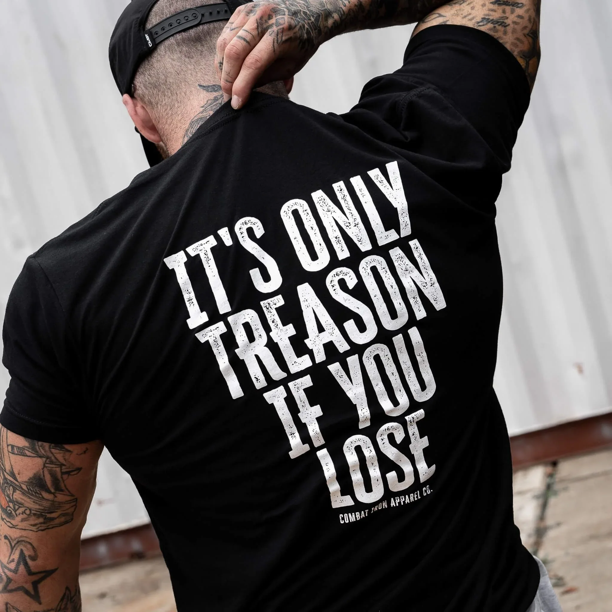 IT'S ONLY TREASON IF YOU LOSE MEN'S T-SHIRT - Combat Iron Apparel Co. - Image 5