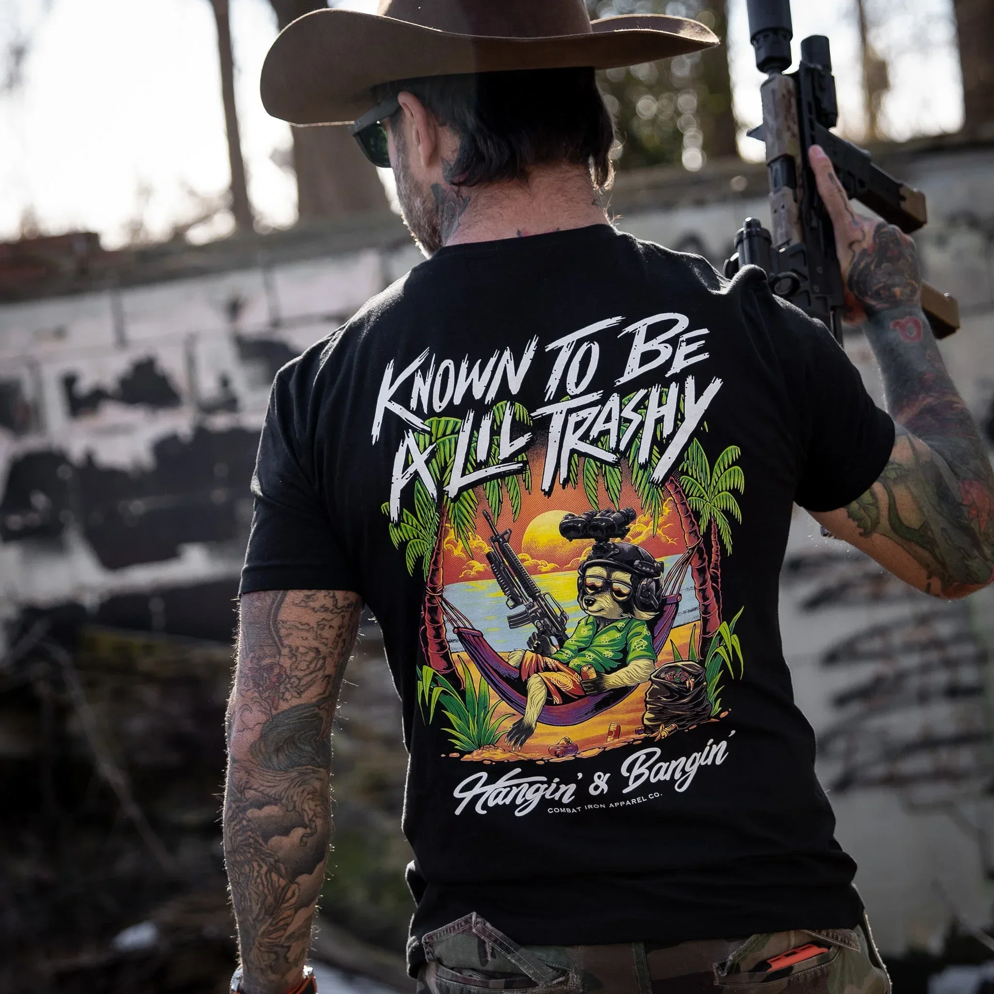 Known To Be A Lil Trashy Raccoon Men's T-Shirt - Combat Iron Apparel Co. - Image 13
