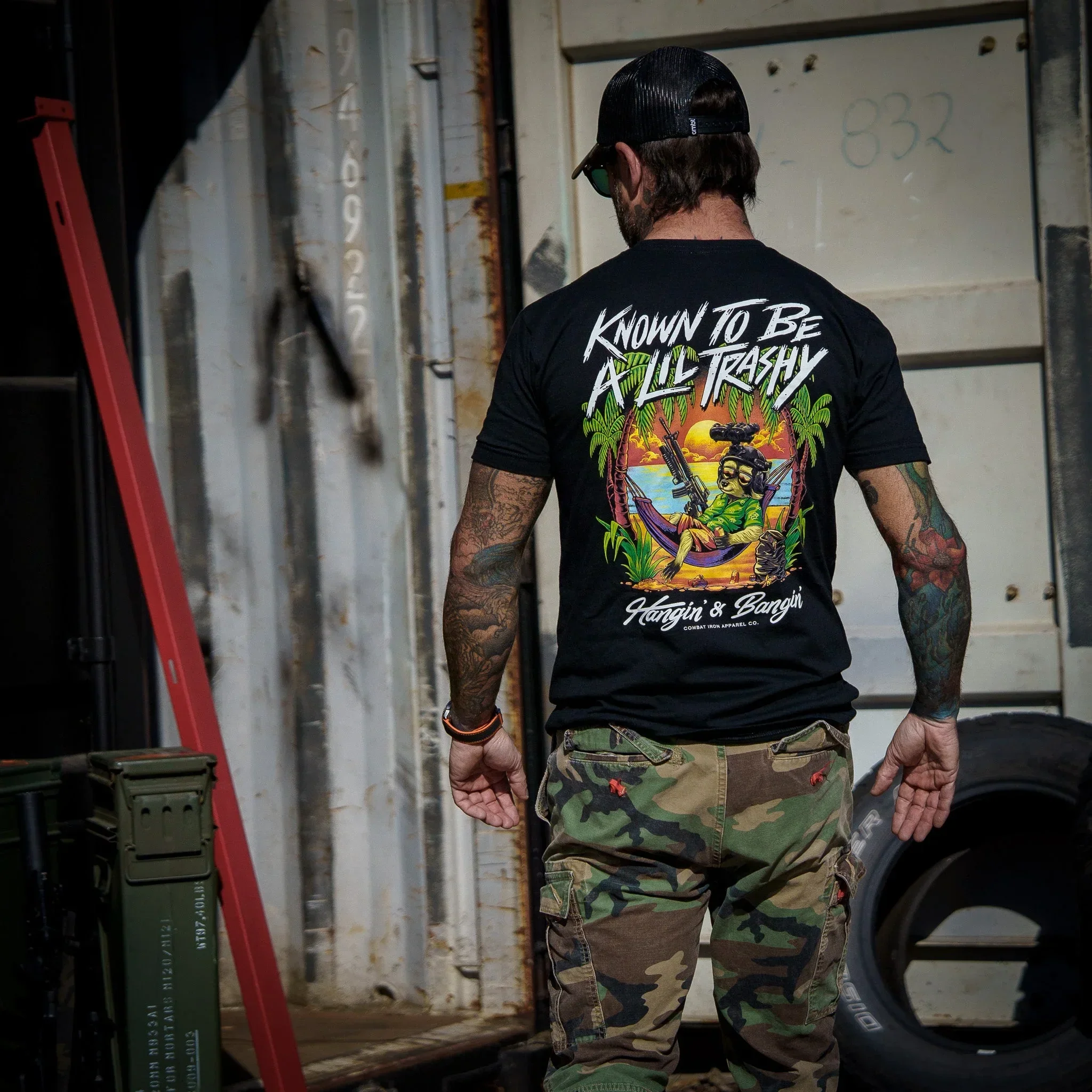 Known To Be A Lil Trashy Raccoon Men's T-Shirt - Combat Iron Apparel Co. - Image 16