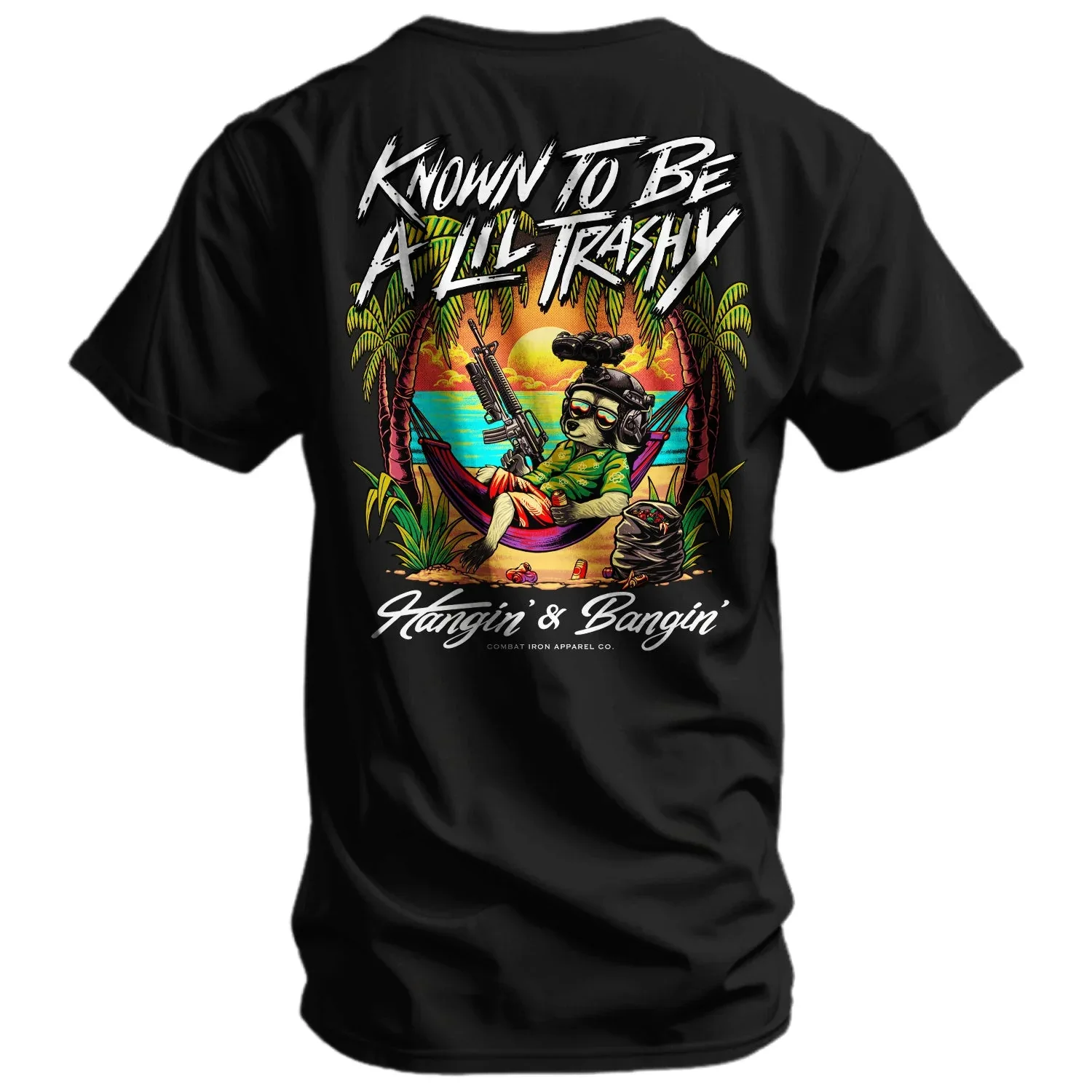 Known To Be A Lil Trashy Raccoon Men's T-Shirt - Combat Iron Apparel Co. - Image 4