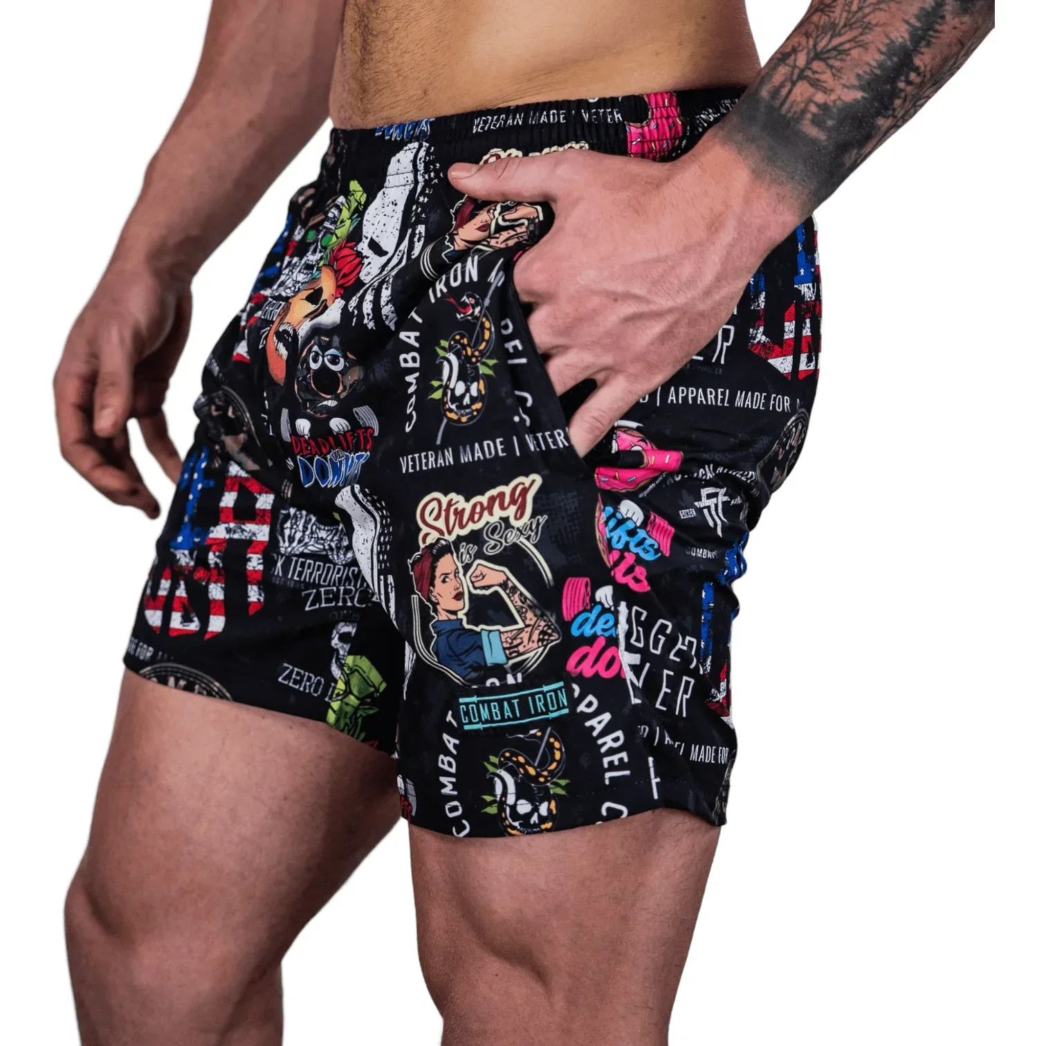 Men's V3 Performance Training Shorts | 5.5" - Combat Iron Apparel Co. - Image 94