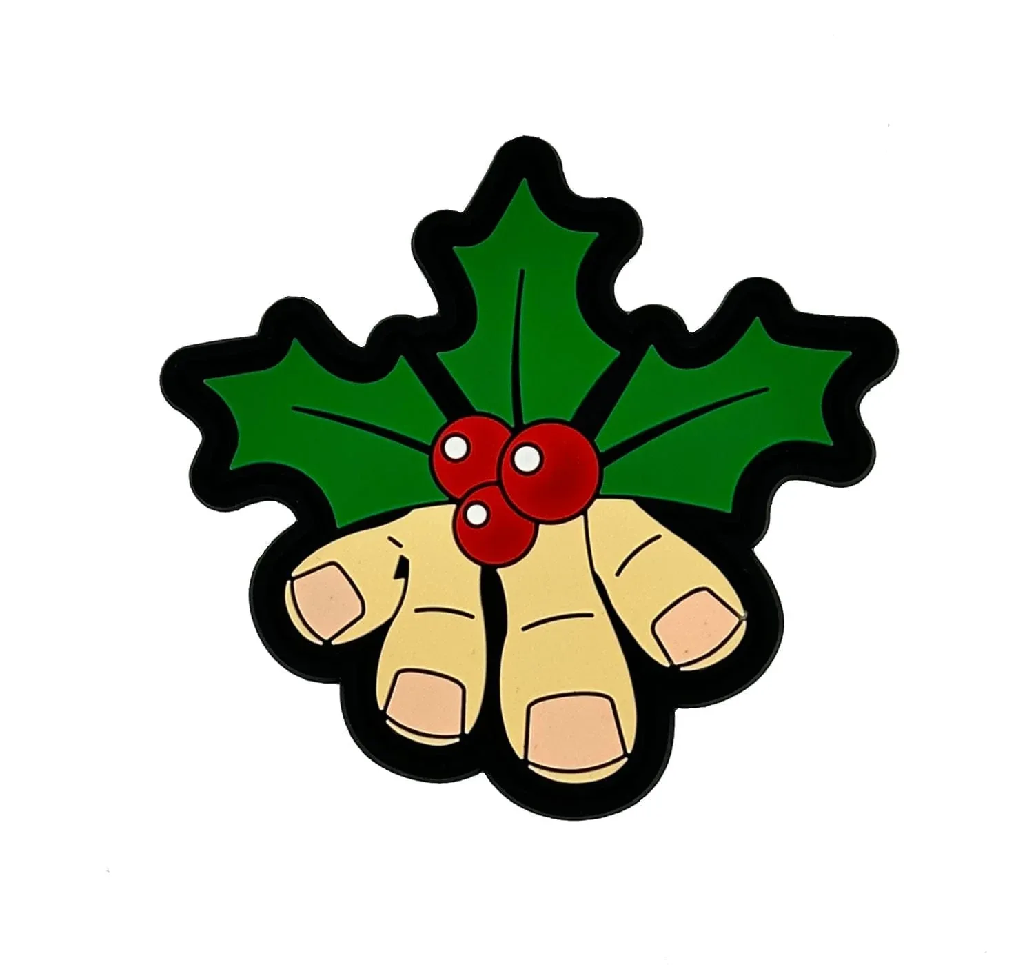 Toe-tally Festive: Mistle Toes PVC Patch - Step into the Holiday Spirit! - Image 2