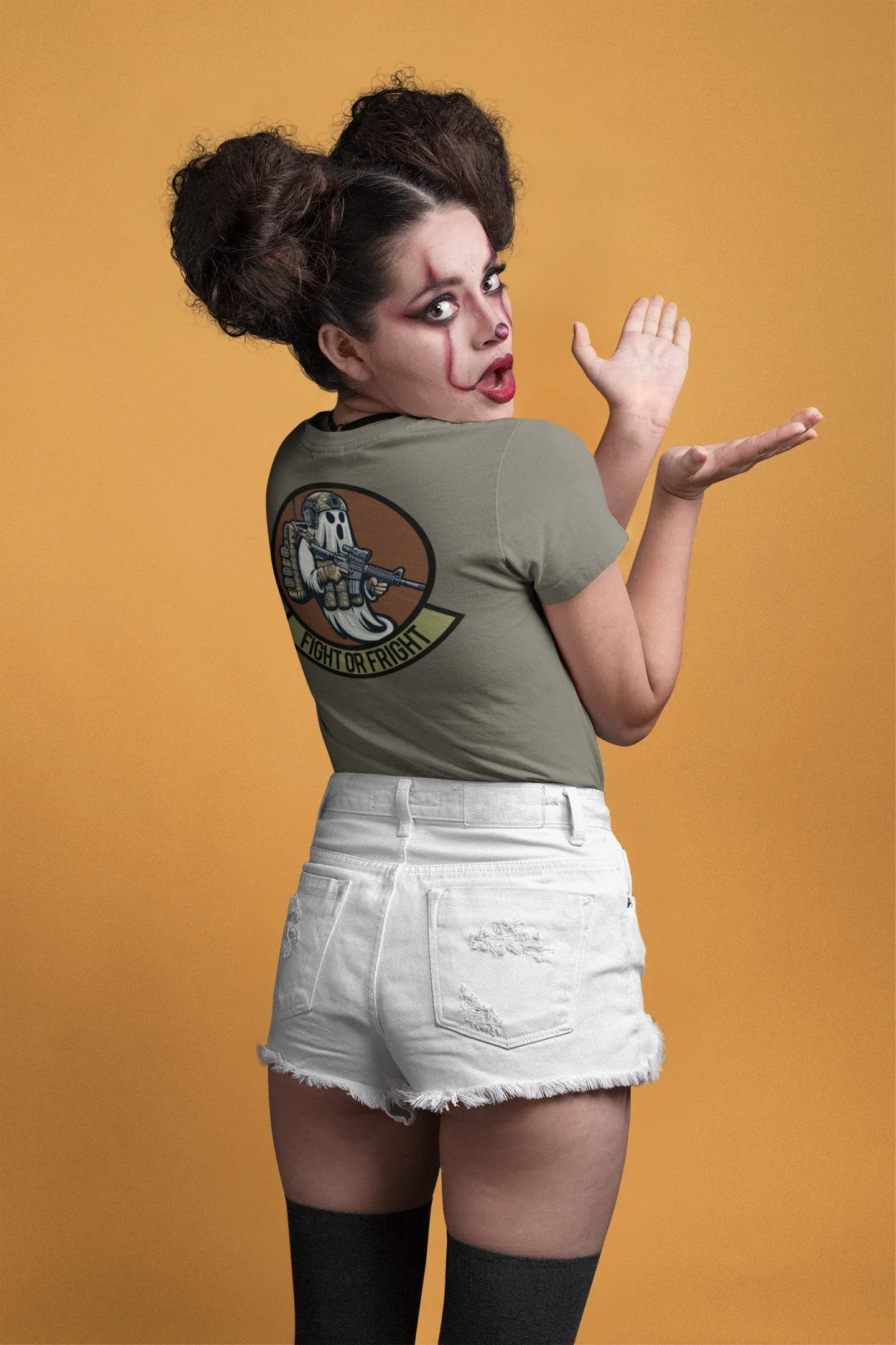 POTM October - Fight or Fright - Pocket Logo - Unisex t-shirt - Image 2