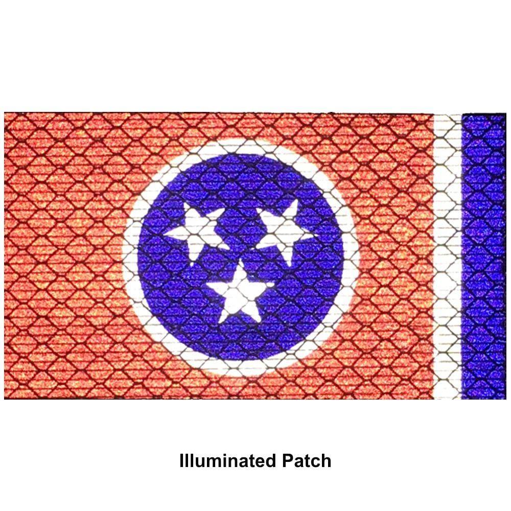Reflective Tennessee State Flag - 2x3.5 Patch - Image 2