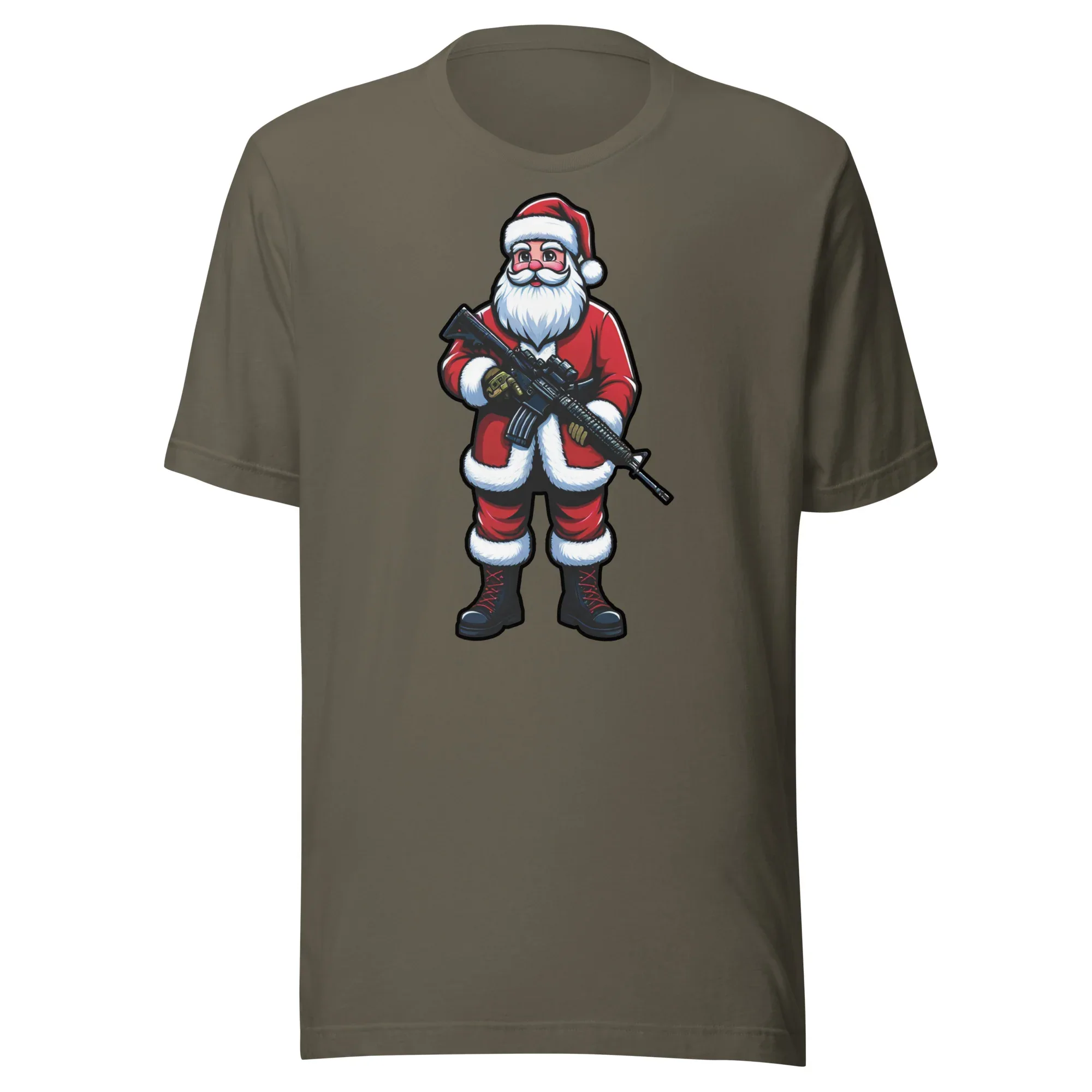 Rudolph’s Favorite Fat Guy: Tactical Santa - Unisex t-shirt - Image 2