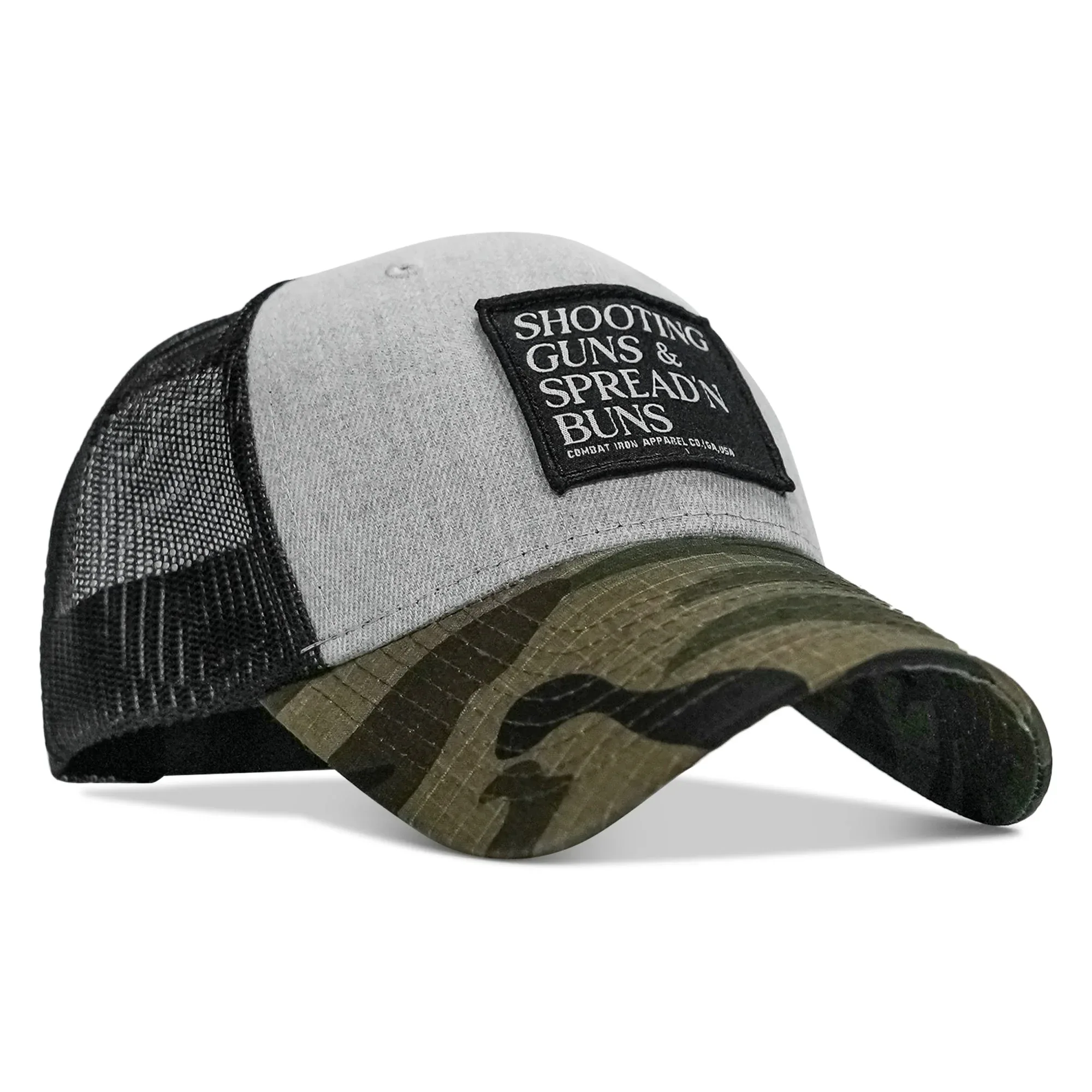 Shooting Guns & Spread'n Buns Patch Snapback Hat - Combat Iron Apparel Co. - Image 12