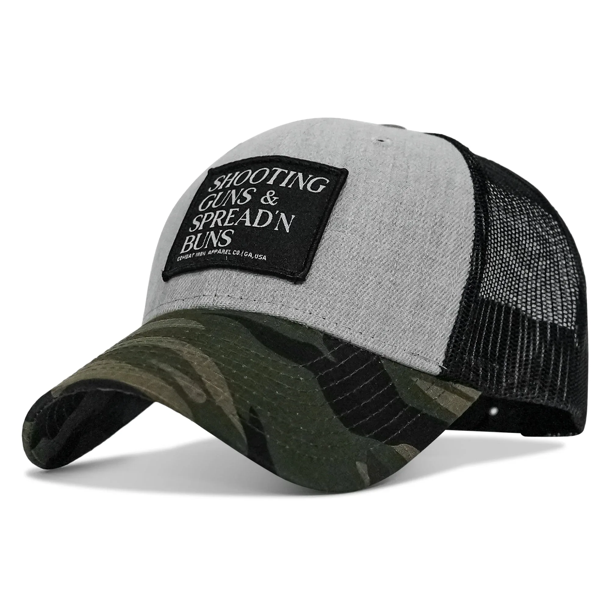 Shooting Guns & Spread'n Buns Patch Snapback Hat - Combat Iron Apparel Co. - Image 13