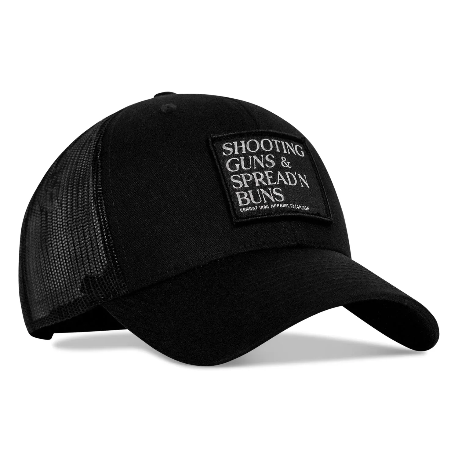Shooting Guns & Spread'n Buns Patch Snapback Hat - Combat Iron Apparel Co. - Image 5
