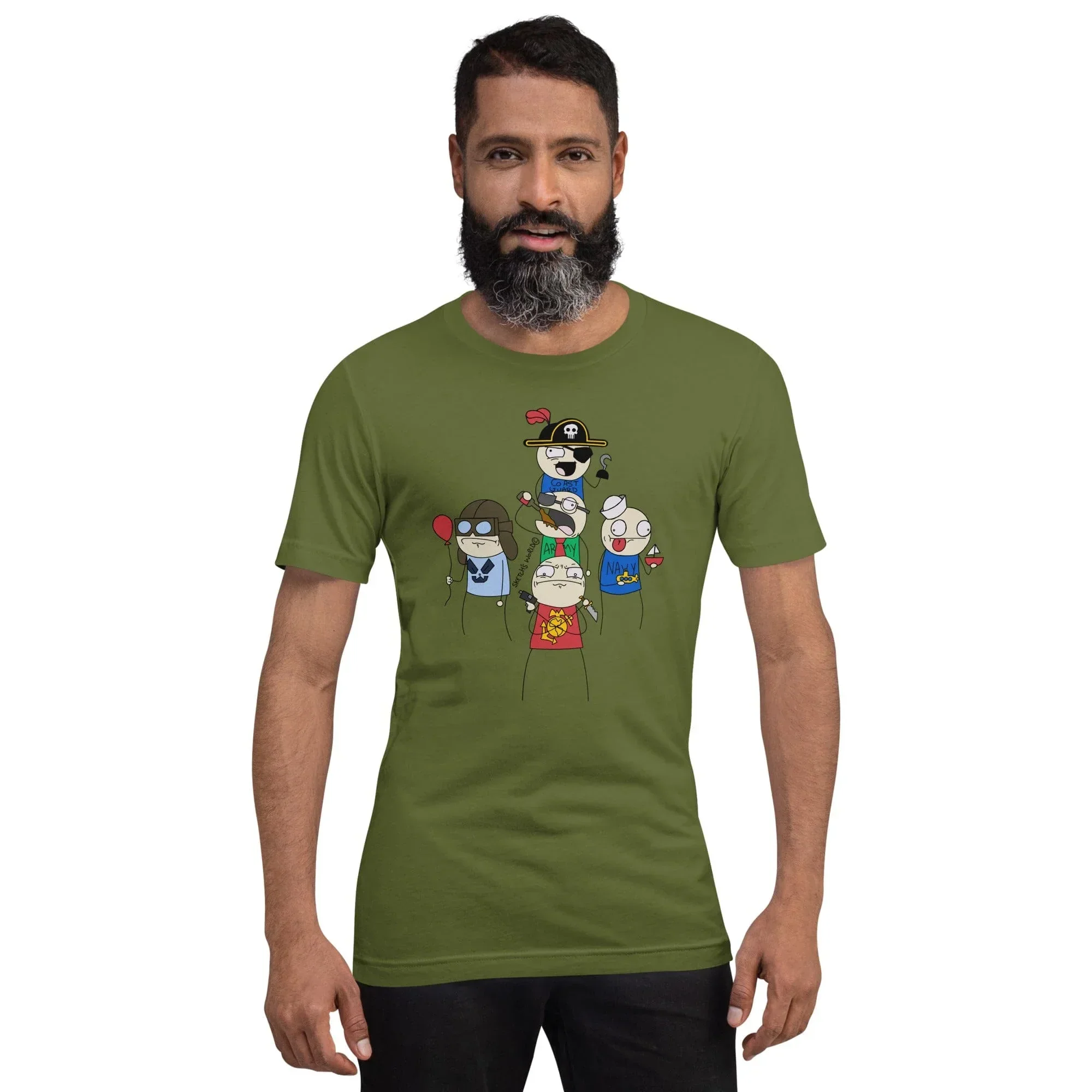 Sketch's World © Officially Licensed - 5 Branches Unisex T-Shirt - Image 3