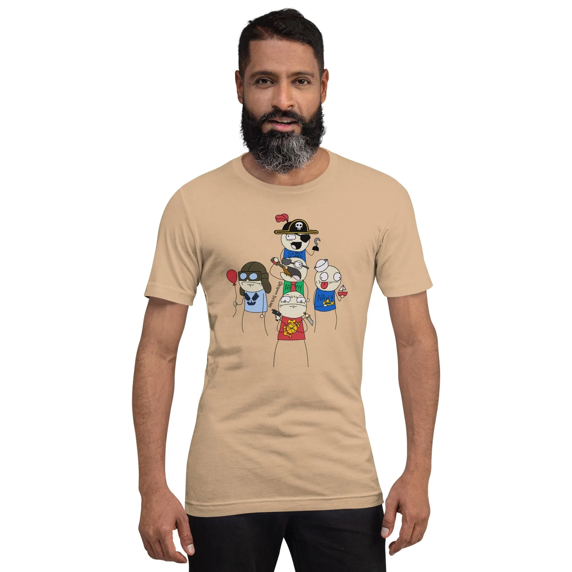 Sketch's World © Officially Licensed - 5 Branches Unisex T-Shirt - Image 4