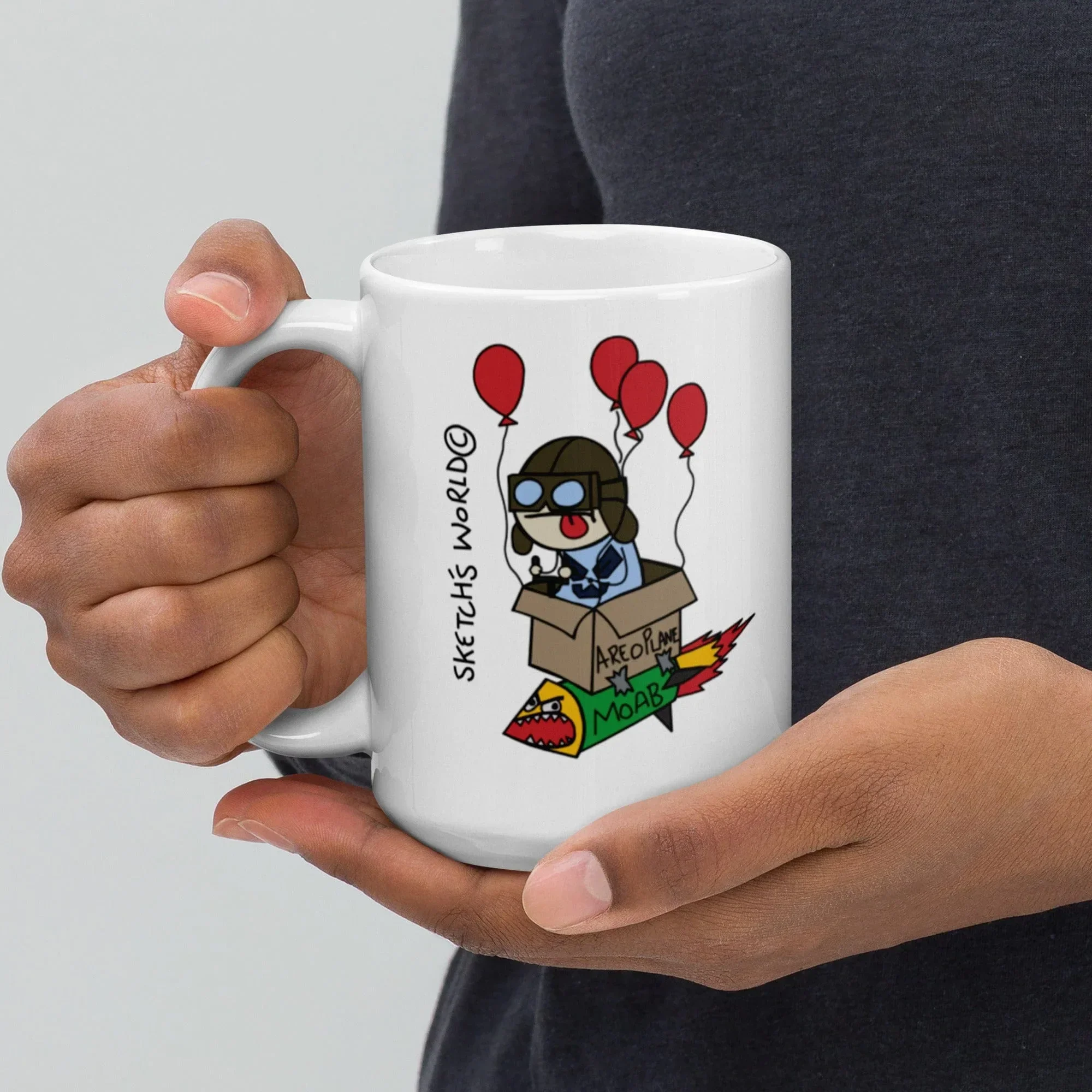 Sketch's World © Officially Licensed - Air Force MOAB Ceramic Mug - Image 4