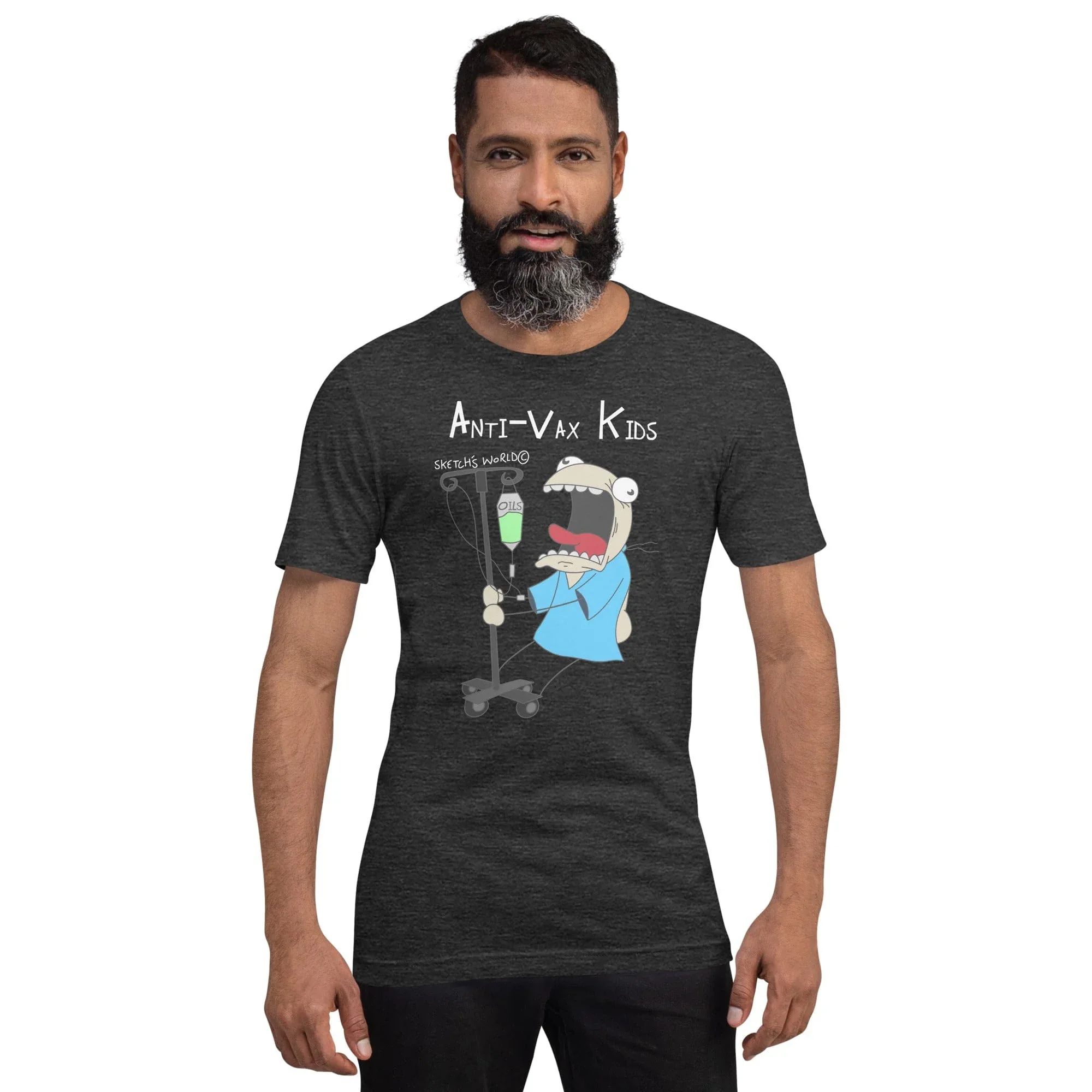 Sketch's World © Officially Licensed - Anti-Vax Kids Unisex T-Shirt - Image 3