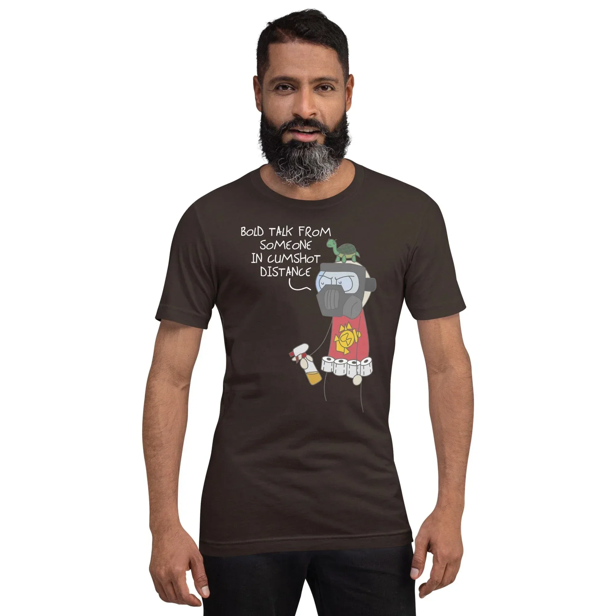 Sketch's World © Officially Licensed - Cumshot Distance Marine Unisex T-Shirt - Image 2