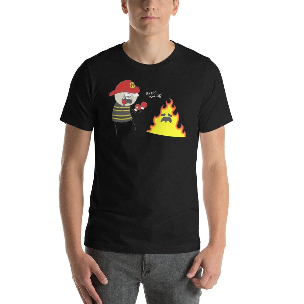 Sketch's World © Officially Licensed - Firefighter Unisex T-Shirt - Image 2