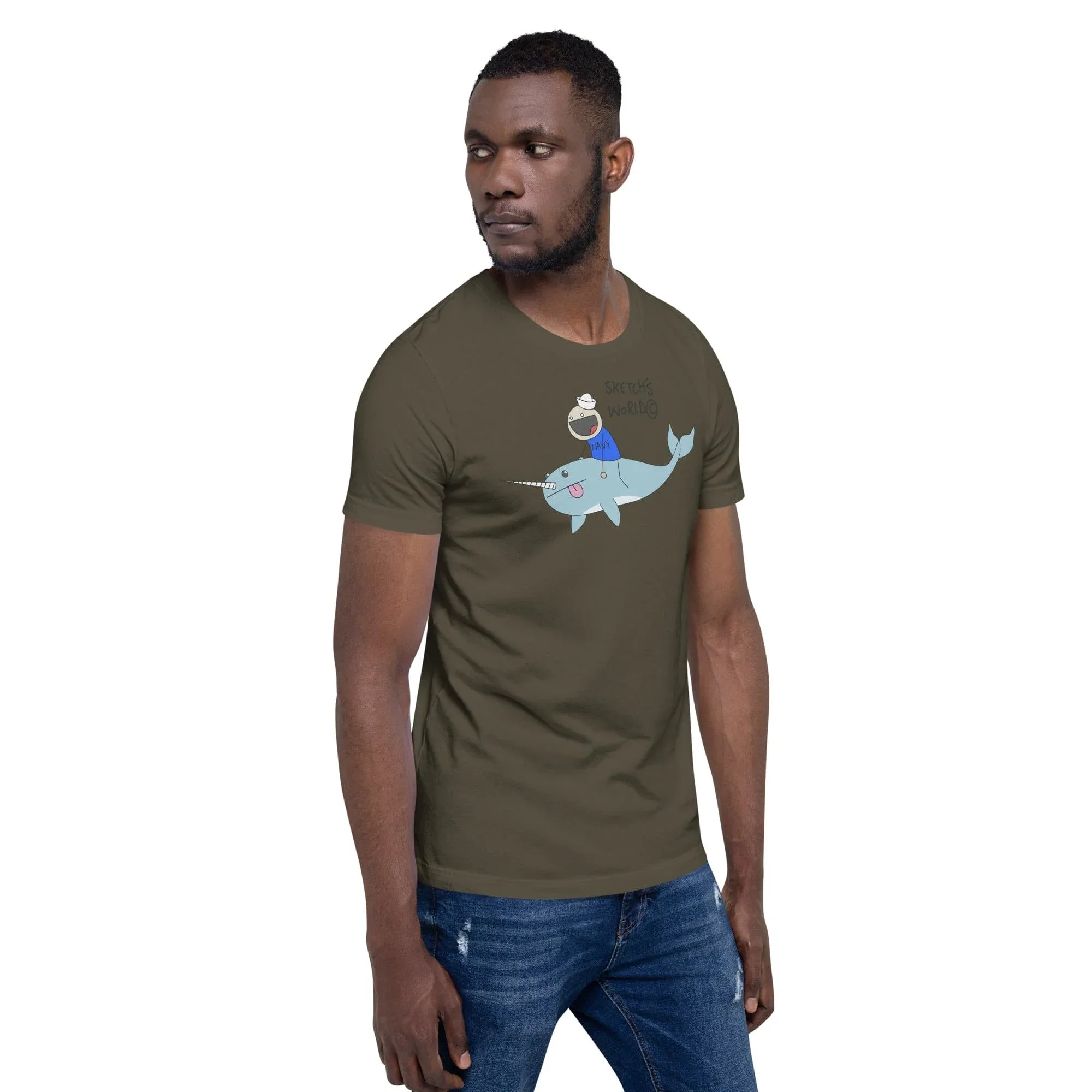 Sketch's World © Officially Licensed - Navy Transport Unisex T-Shirt - Image 4