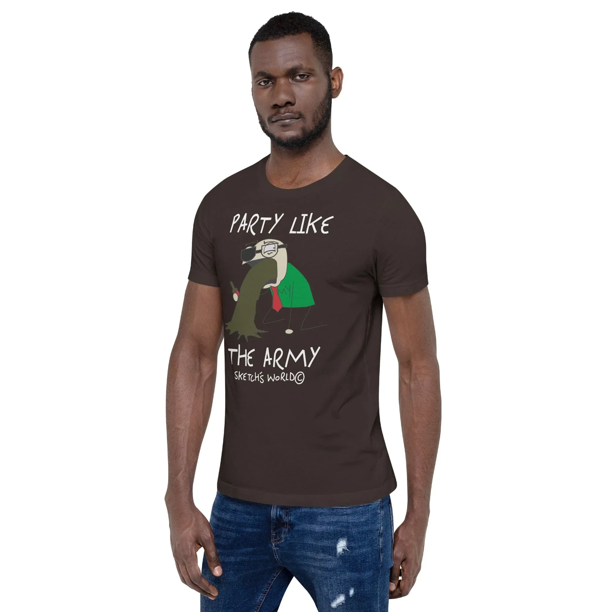Sketch's World © Officially Licensed - Party Like the Army Unisex T-Shirt - Image 5