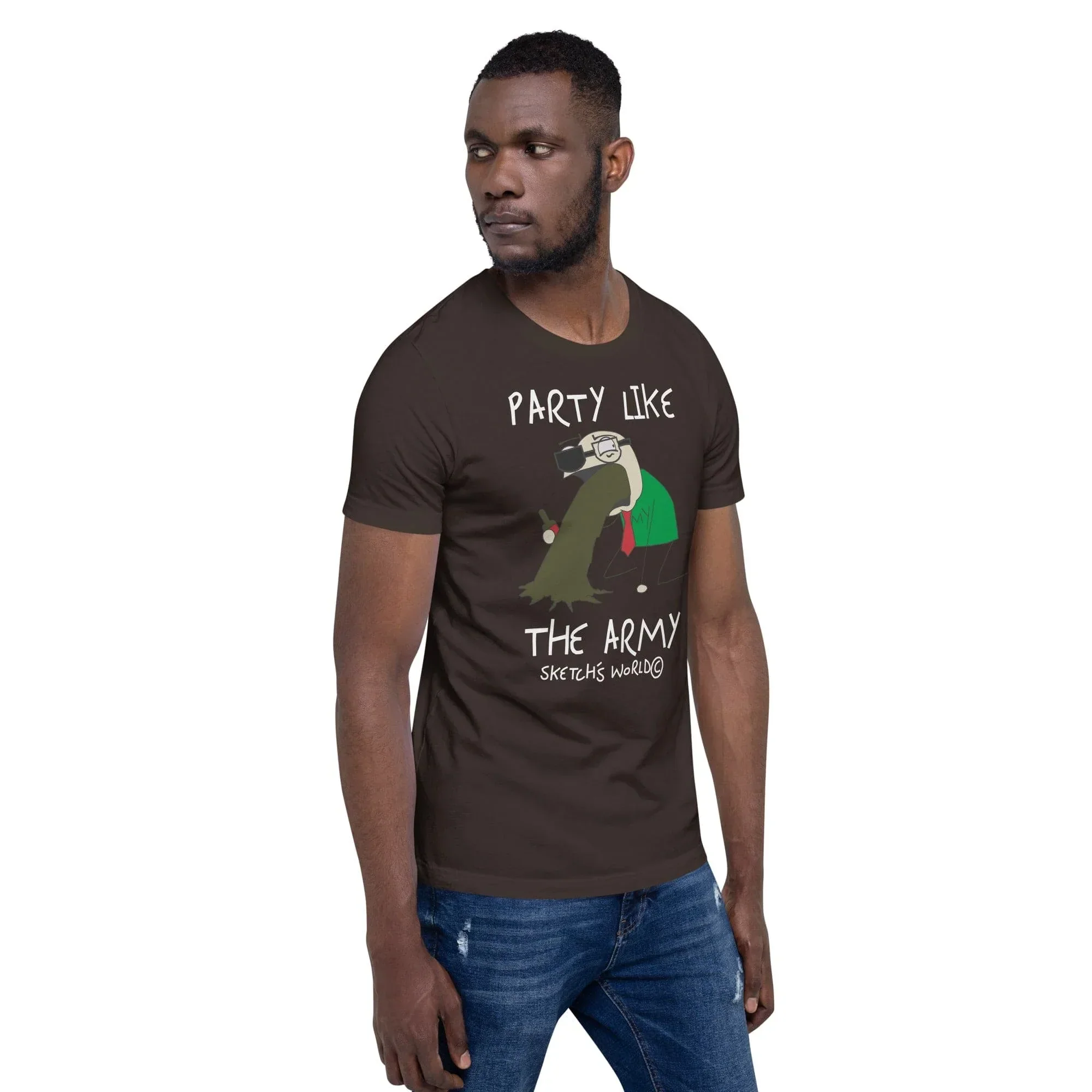 Sketch's World © Officially Licensed - Party Like the Army Unisex T-Shirt - Image 6