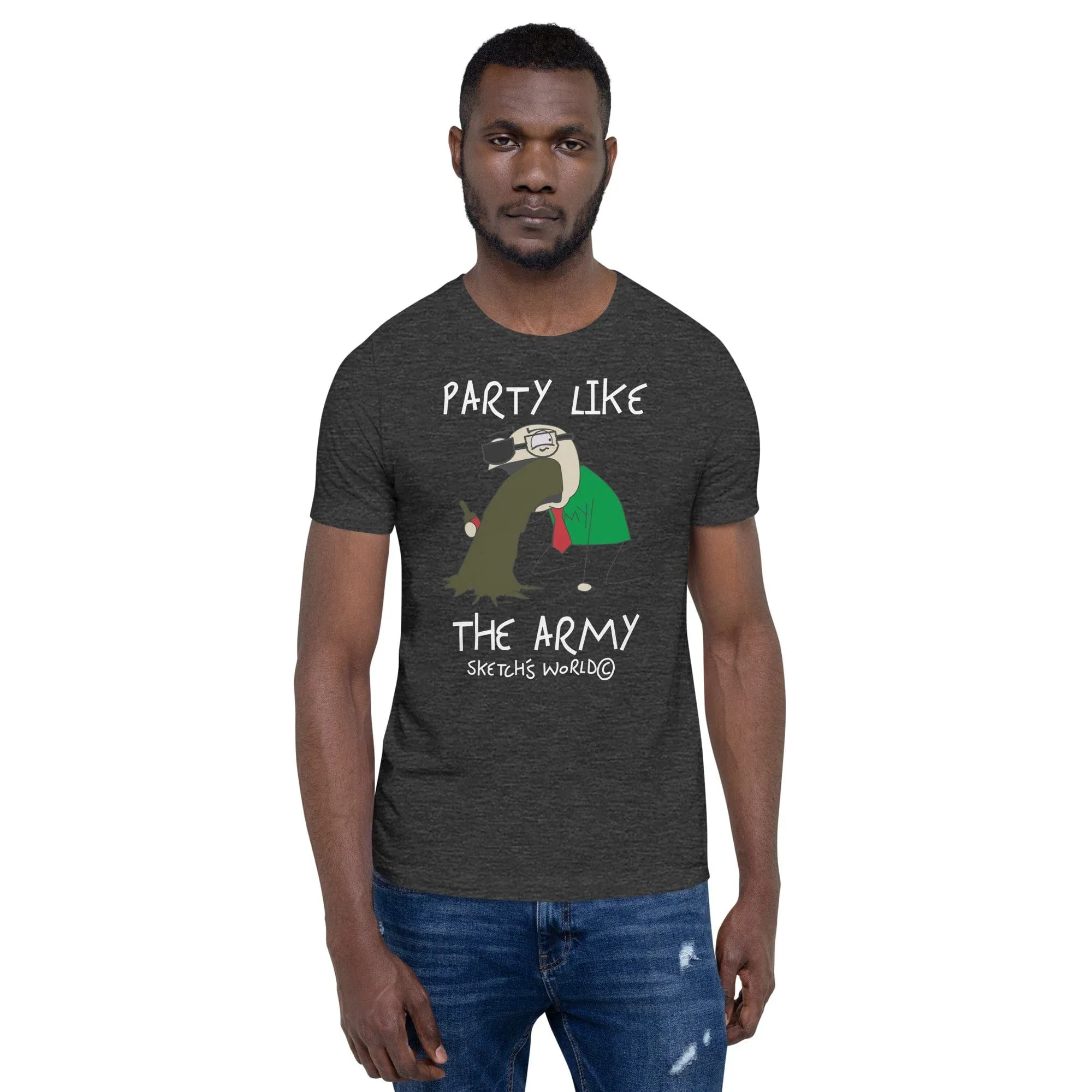 Sketch's World © Officially Licensed - Party Like the Army Unisex T-Shirt - Image 7