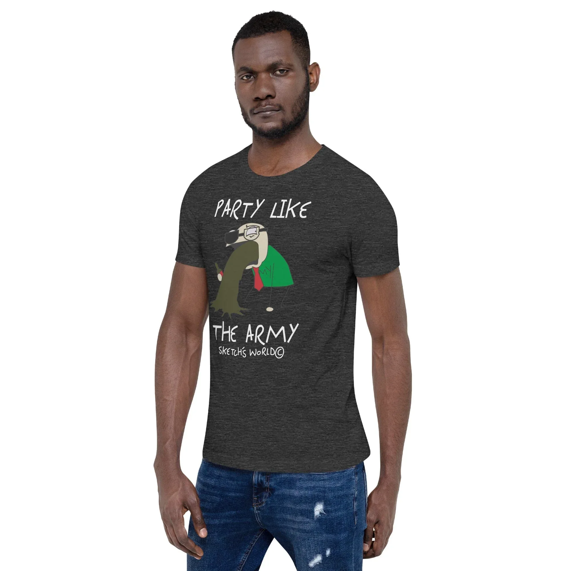 Sketch's World © Officially Licensed - Party Like the Army Unisex T-Shirt - Image 8
