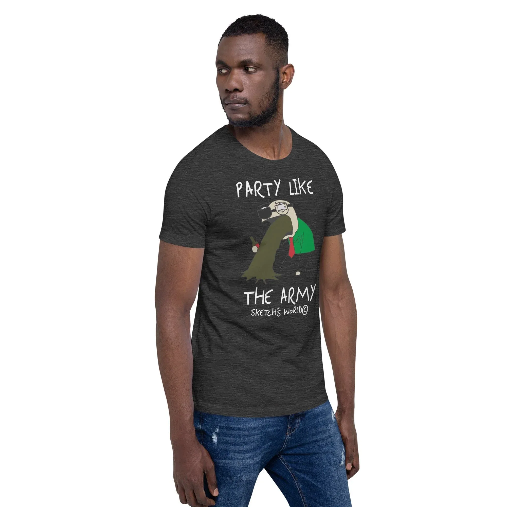 Sketch's World © Officially Licensed - Party Like the Army Unisex T-Shirt - Image 9
