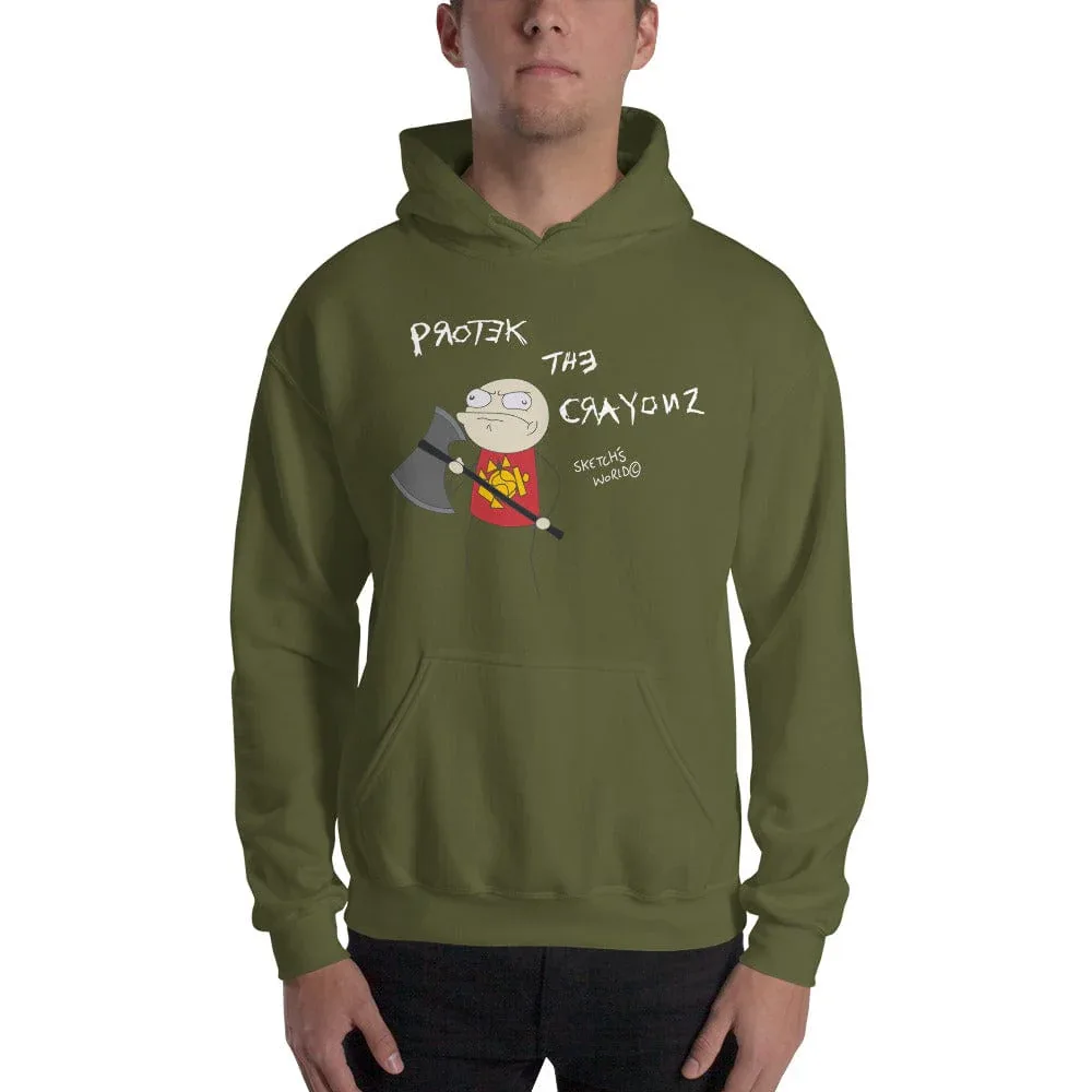 Sketch's World © Officially Licensed - Protect the Crayonz Marine Unisex Hoodie - Image 4