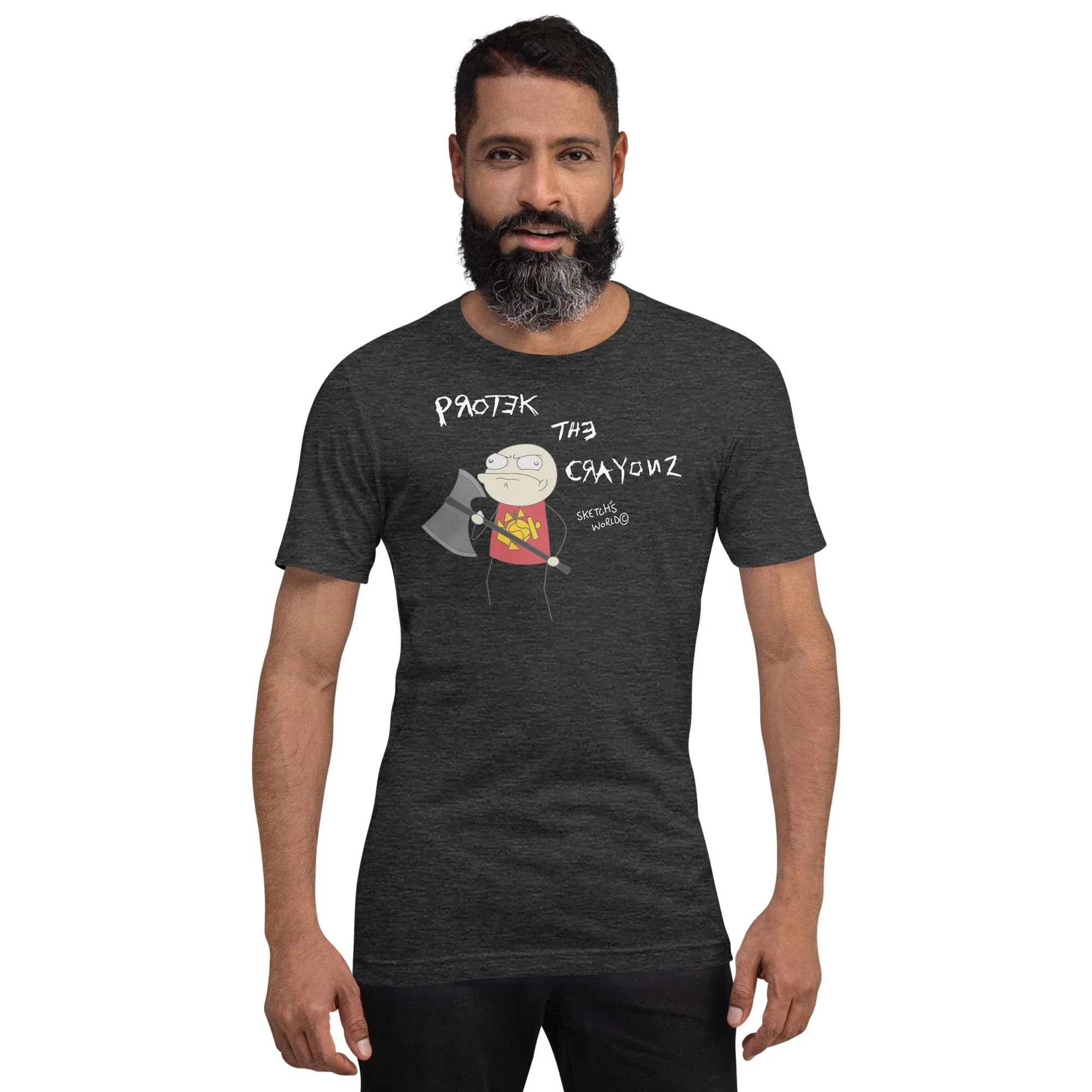 Sketch's World © Officially Licensed - Protect the Crayonz Marine Unisex T-Shirt - Image 3