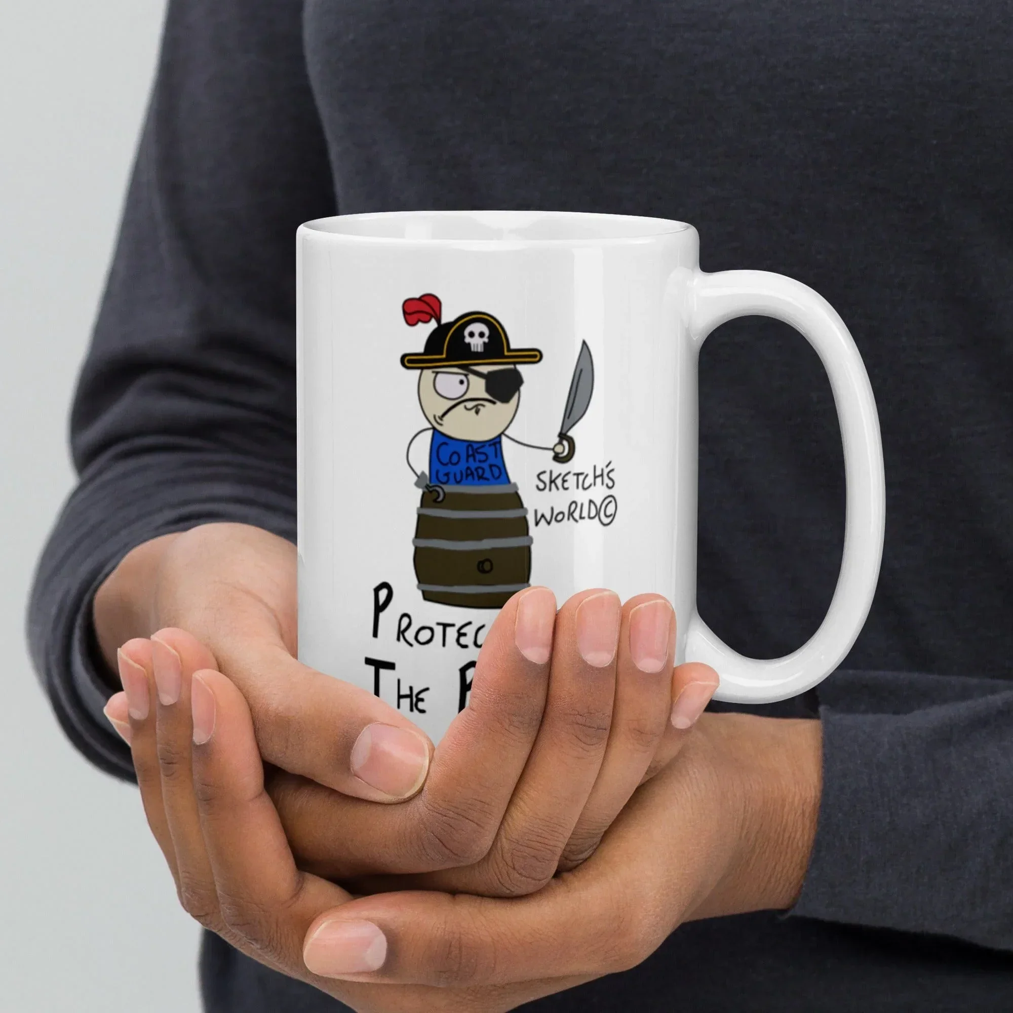 Sketch's World © Officially Licensed - Protecting the Puddles Coast Guard Ceramic Mug - Image 3