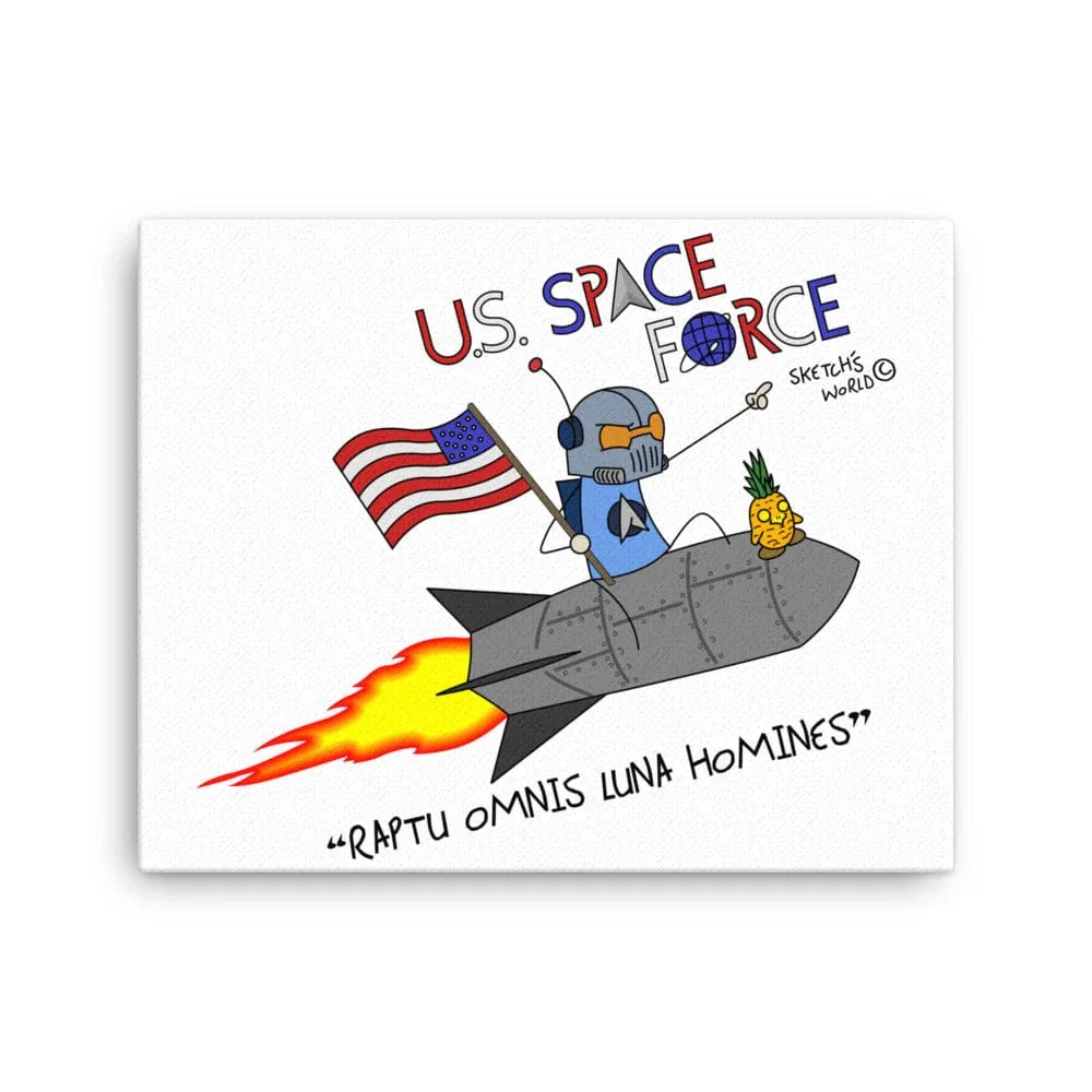 Sketch's World © Officially Licensed - US Space Force Canvas Print - Image 2