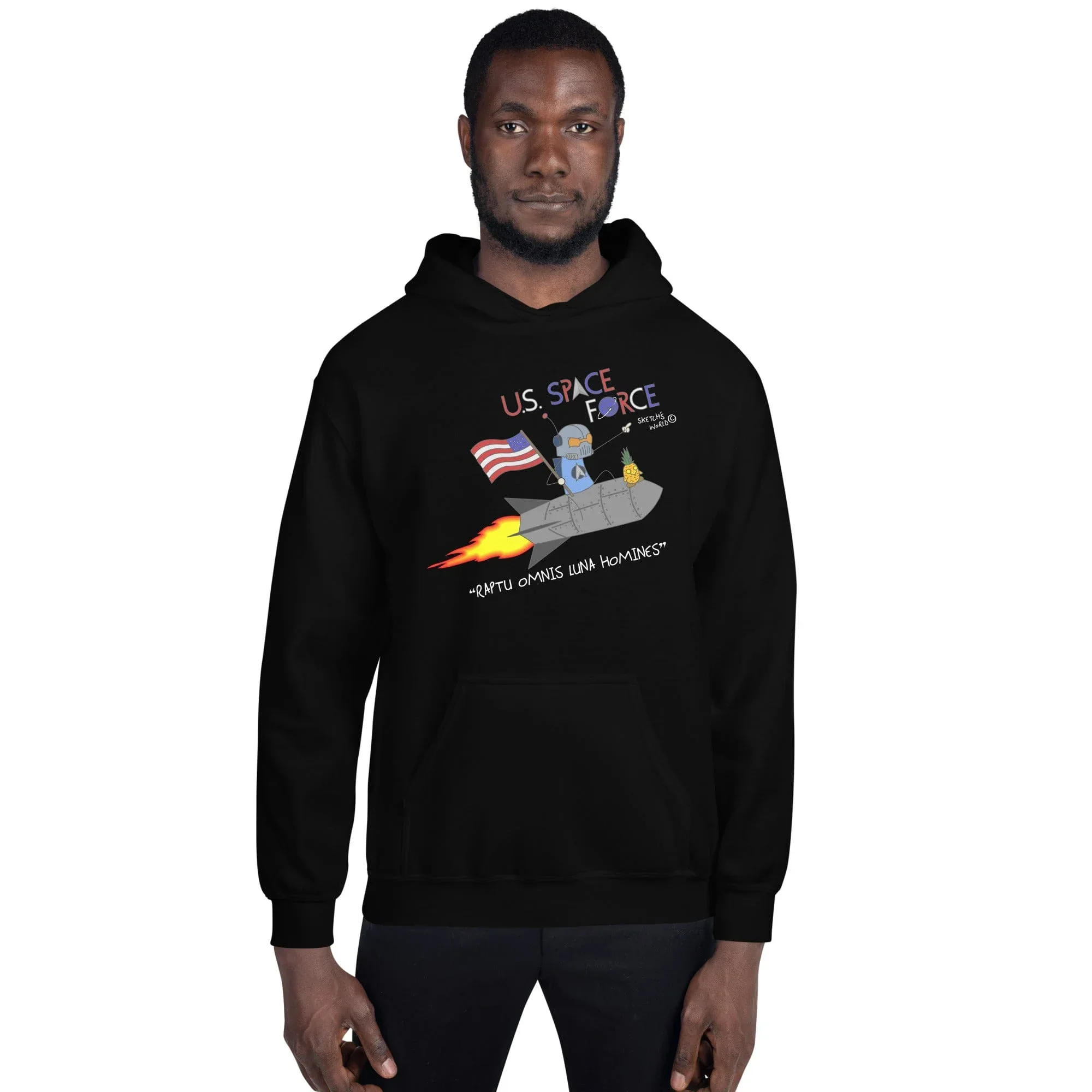 Sketch's World © Officially Licensed - US Space Force Unisex Hoodie - Image 2