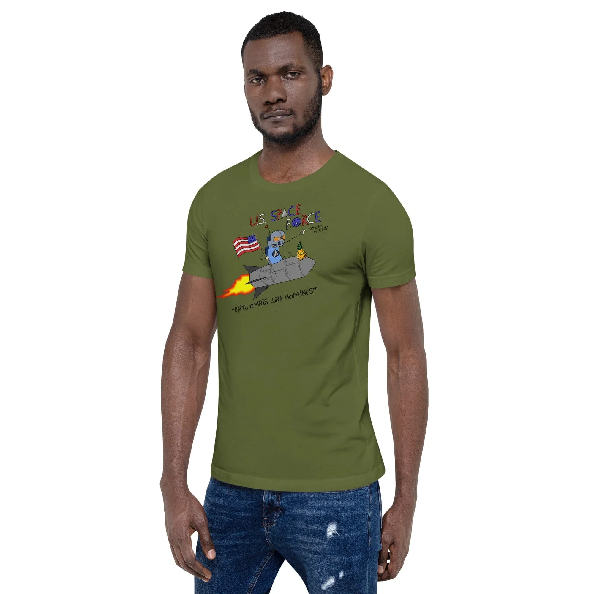 Sketch's World © Officially Licensed - US Space Force Unisex T-Shirt - Image 6
